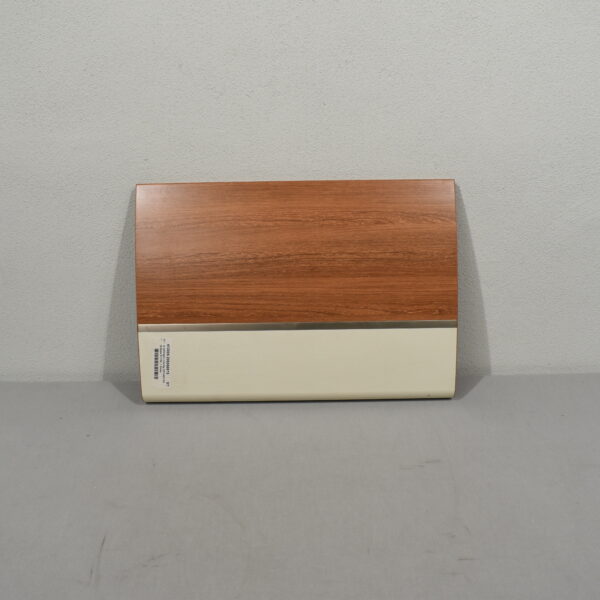 Möbelklappe gebogen; braun-weiß; 420x603mm