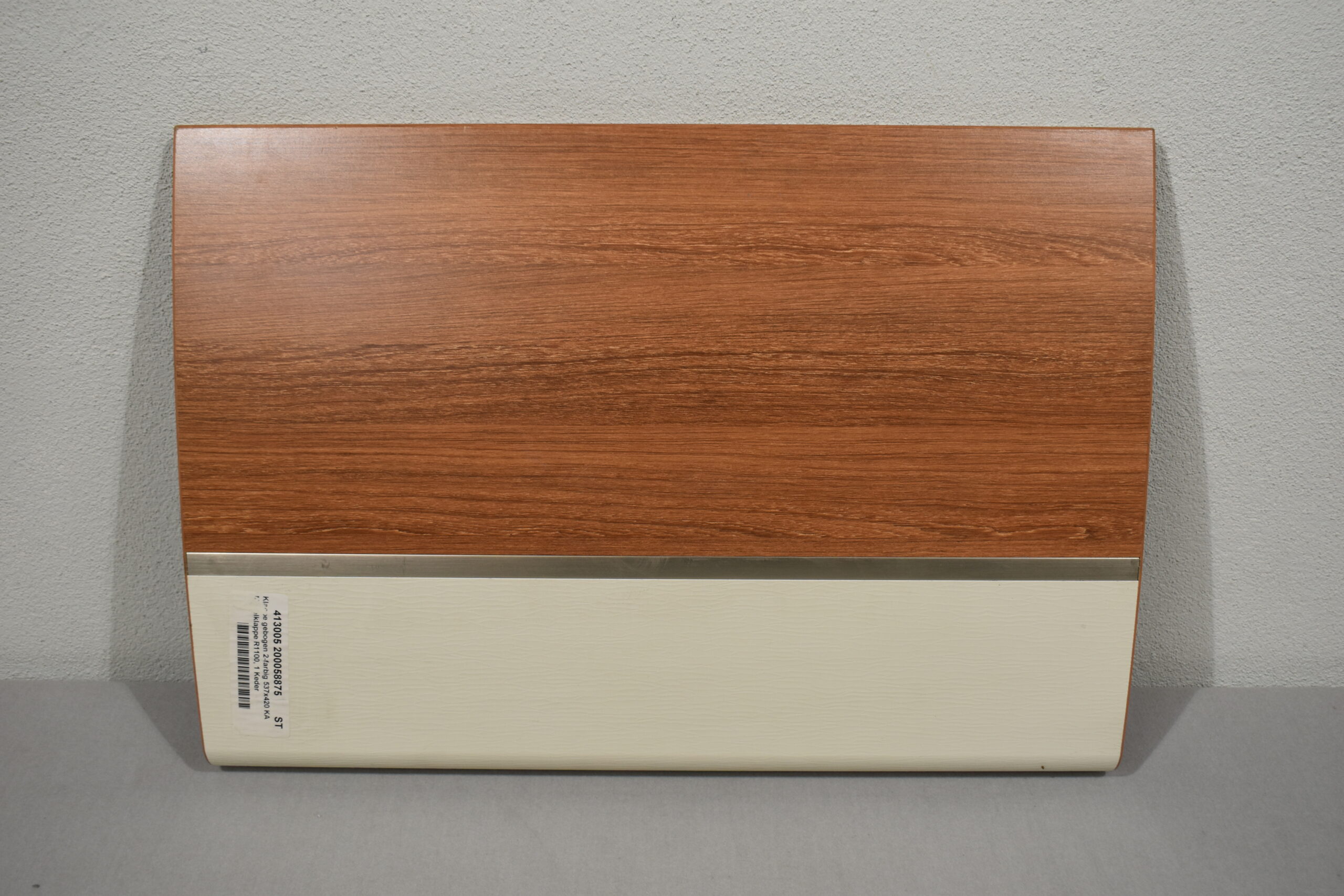 Möbelklappe gebogen; braun-weiß; 420x603mm – Bild 2