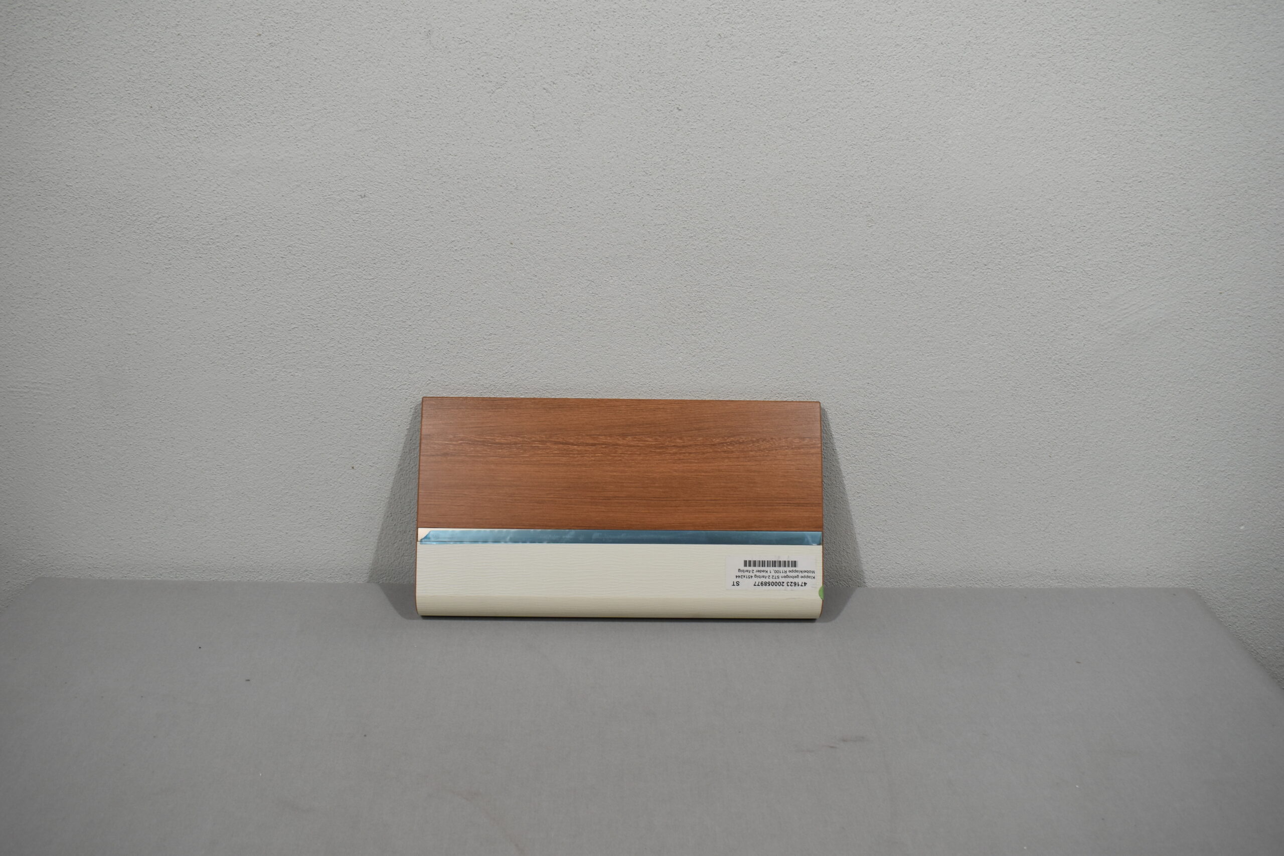 Möbelklappe gebogen; braun-weiß; 244x451mm