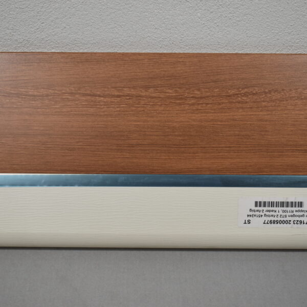 Alternative view of Möbelklappe gebogen; braun-weiß; 244x451mm