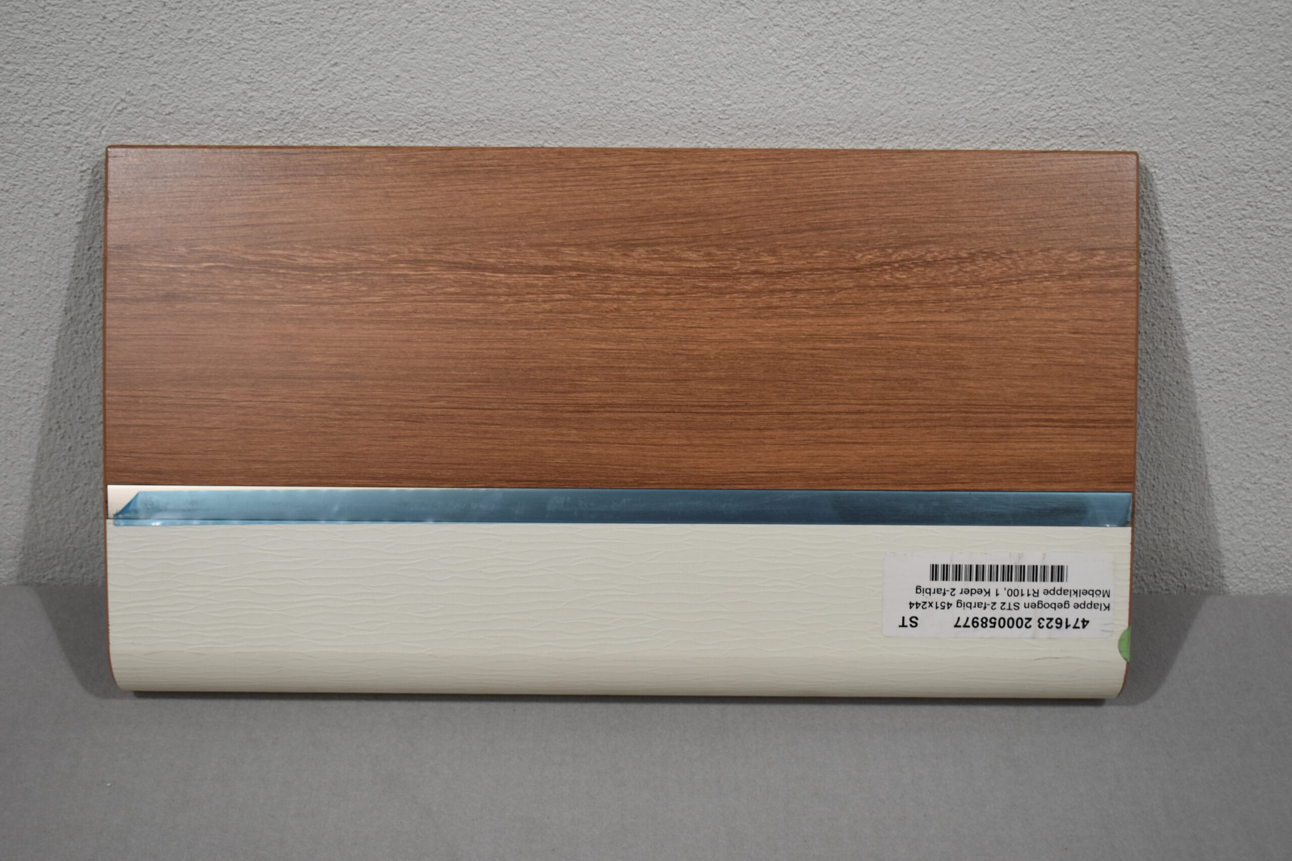 Möbelklappe gebogen; braun-weiß; 244x451mm – Bild 2