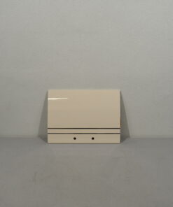 Möbelklappe gebogen; beige hochglanz; 383x515mm