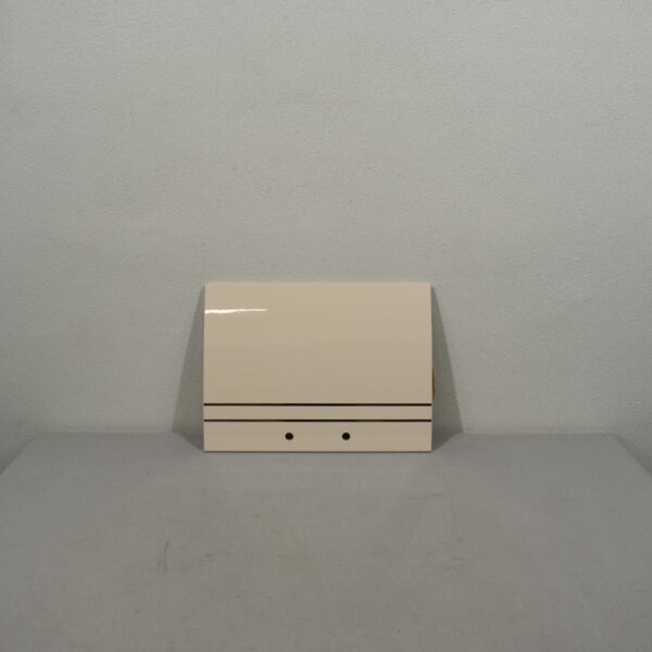Möbelklappe gebogen; beige hochglanz; 383x515mm