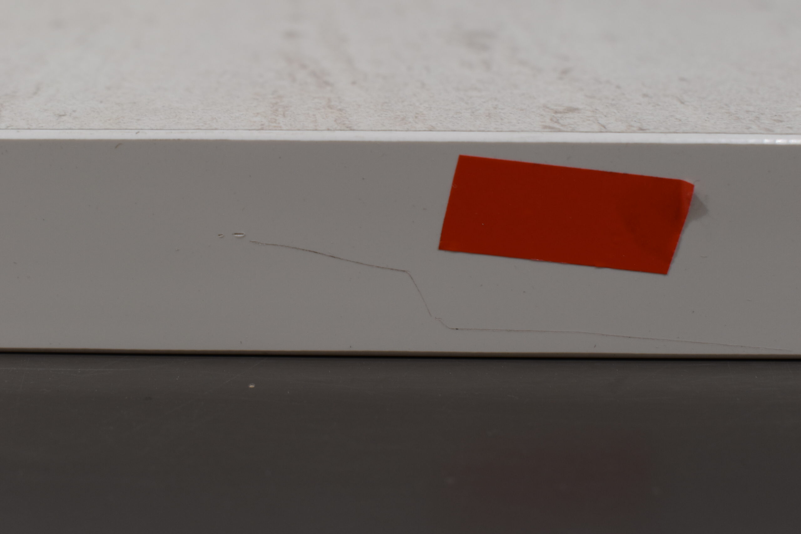 Tischplatte 30x715x915mm; beige/weiß – Bild 10