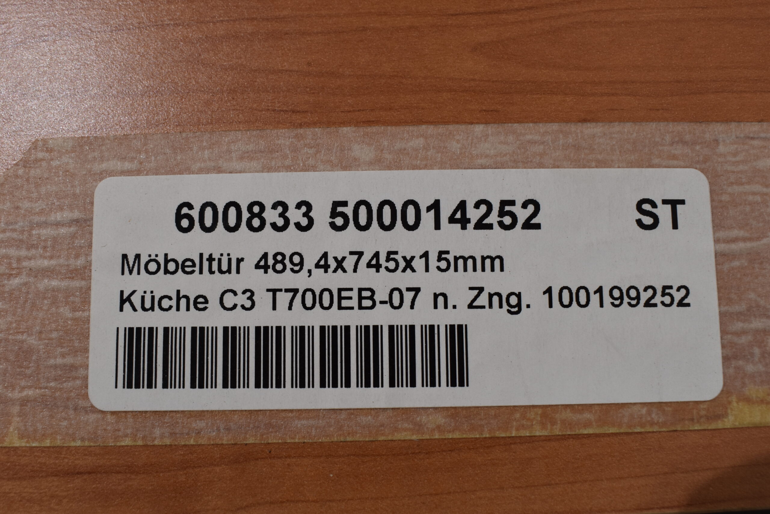 Möbeltür Küche; 489x745x15mm – Bild 7