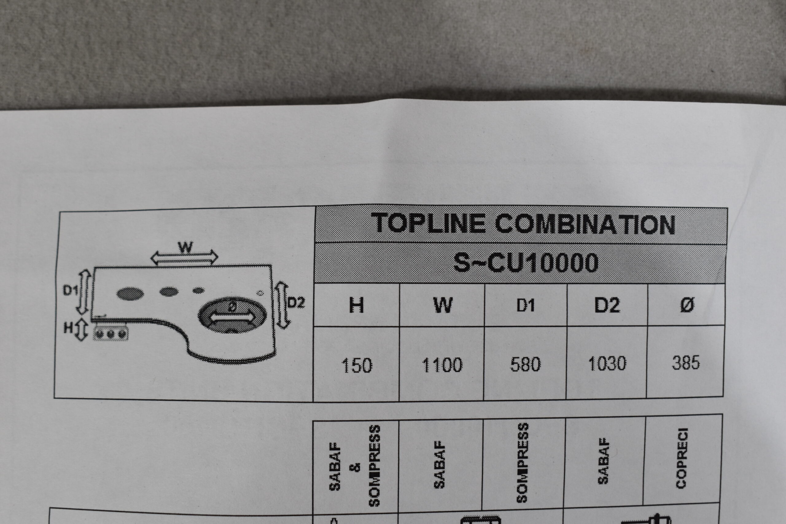 Thetford Herd-Spülkombi Arbeitsplatte; Eura Mobil – Bild 15
