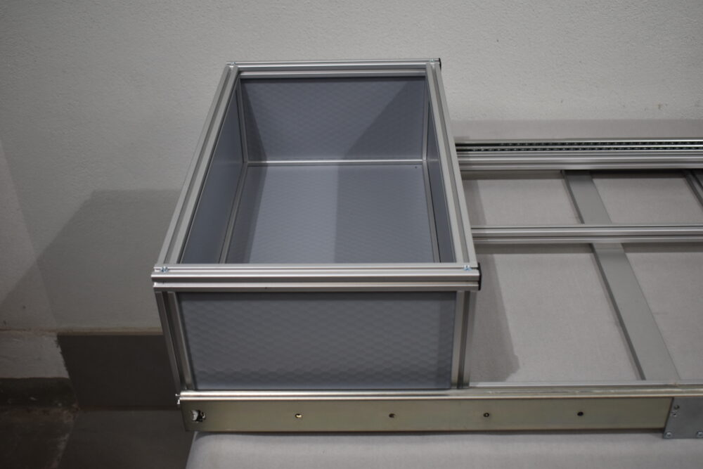 Chrismotec Staukastenauszug / Behälterauszug 500x1500mm – Bild 3