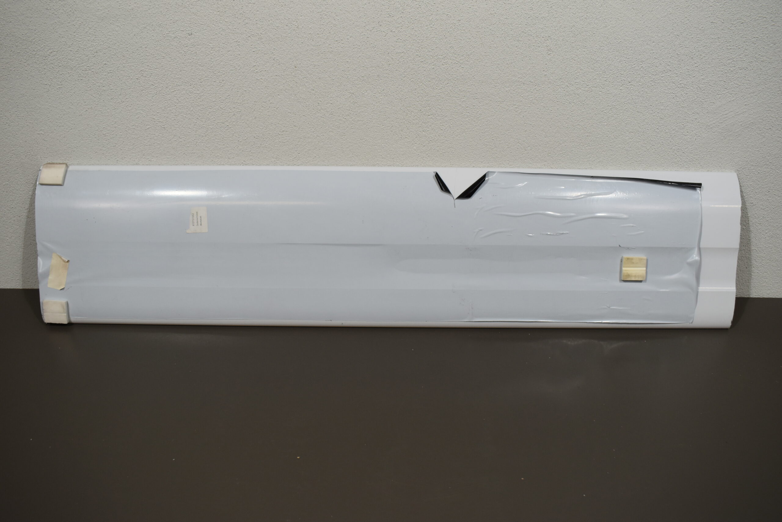 Seitenschürze Blech; 1165x265mm; weiß – Bild 2