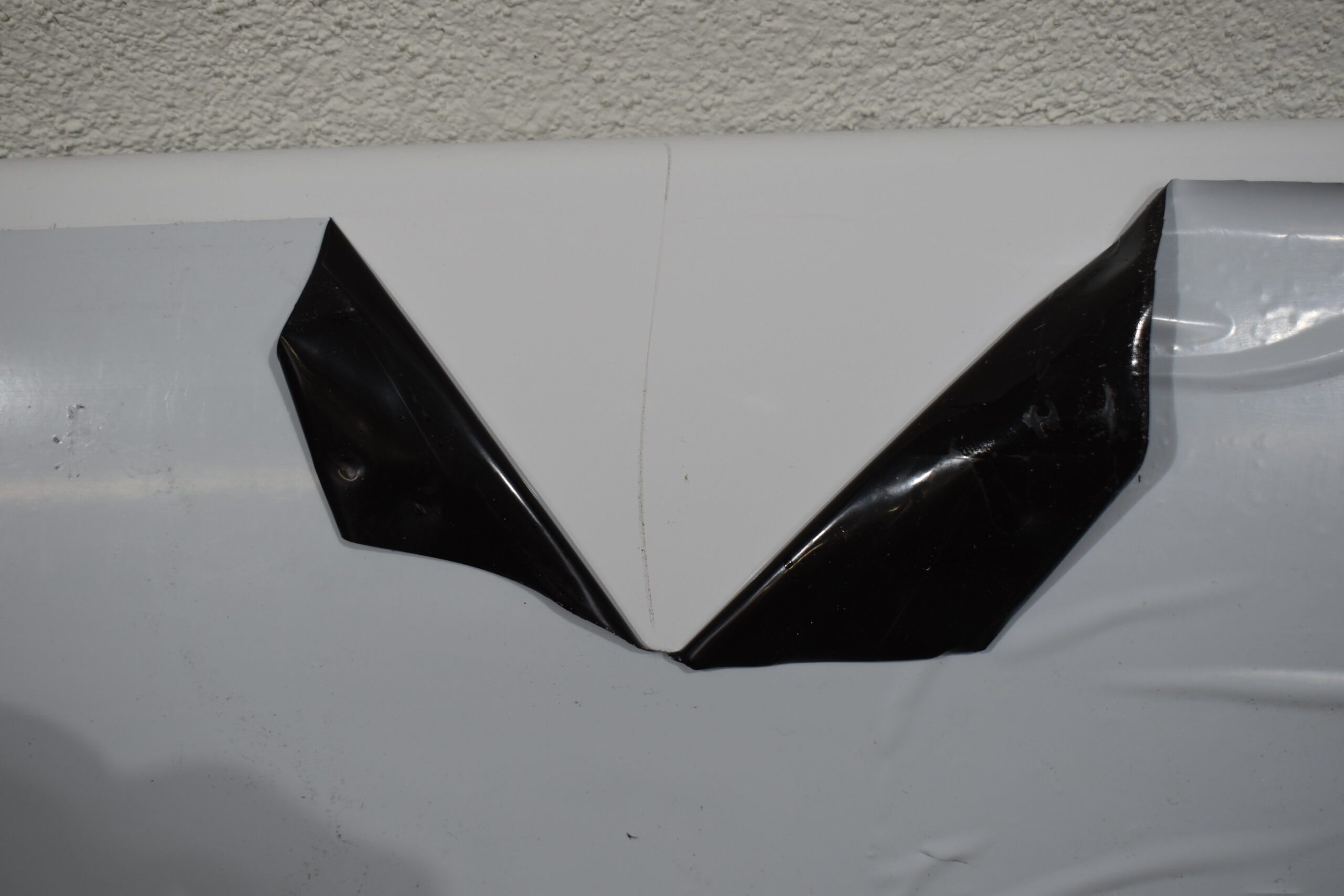 Seitenschürze Blech; 1165x265mm; weiß – Bild 3