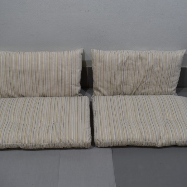 Alternative view of Polstersatz  / Kissensatz; beige gestreift