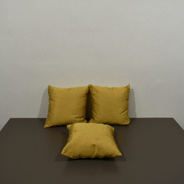 Kissen / Zierkissen-Set; Ocker/Gold; 380x380mm
