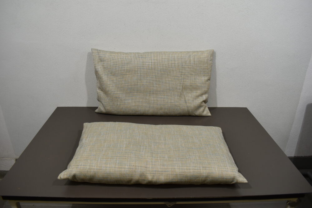 Kissen / Rückenkissen-Set für Wohnmobil; beige/grau; 500x850mm