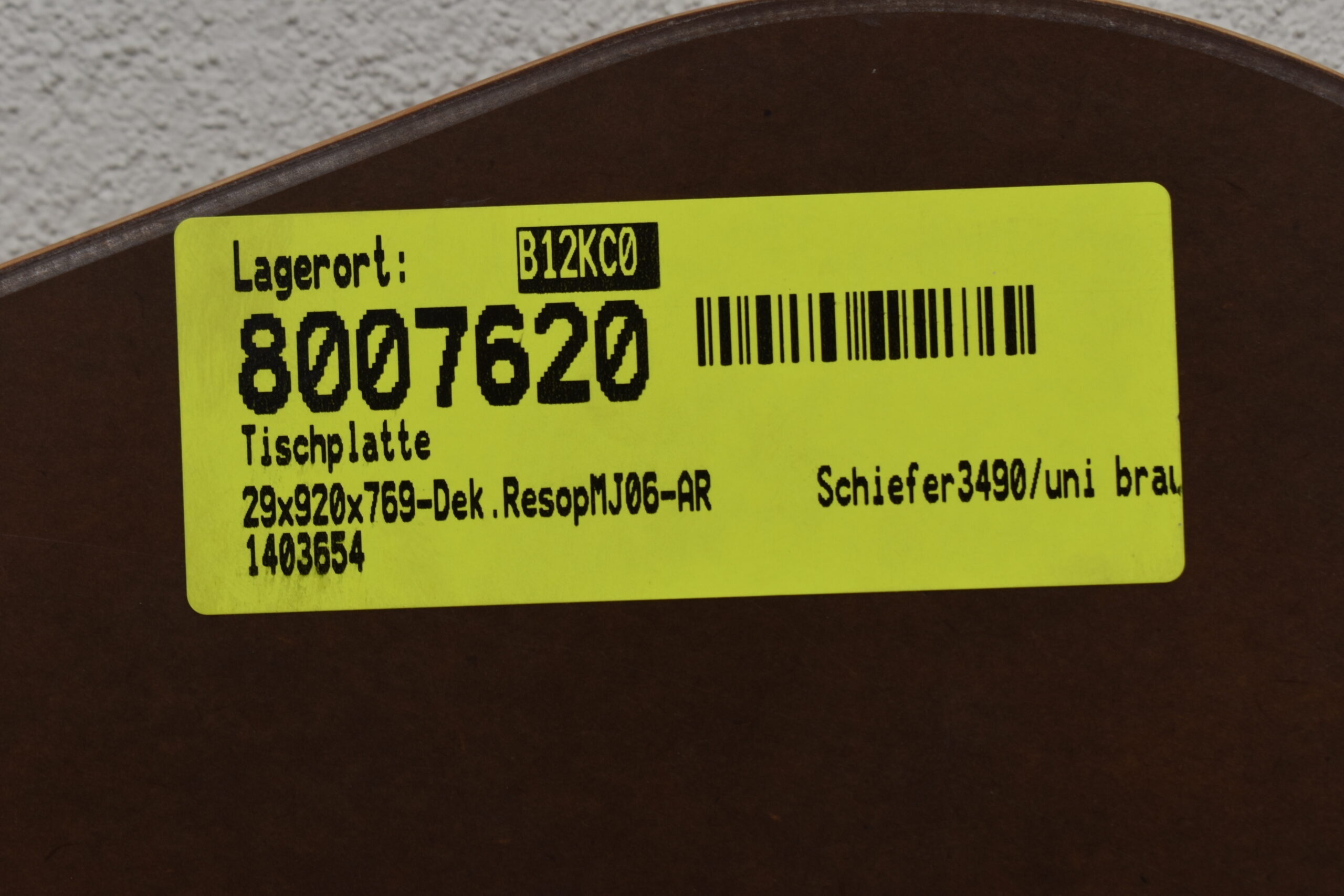 Tischplatte 29x920x769mm; Schiefer / braun – Bild 6