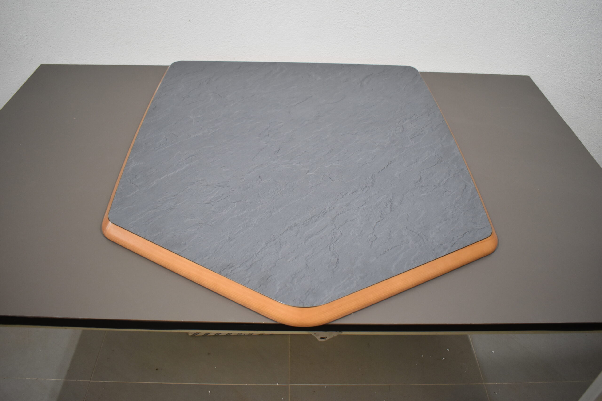 Tischplatte 29x920x769mm; Schiefer / braun – Bild 3