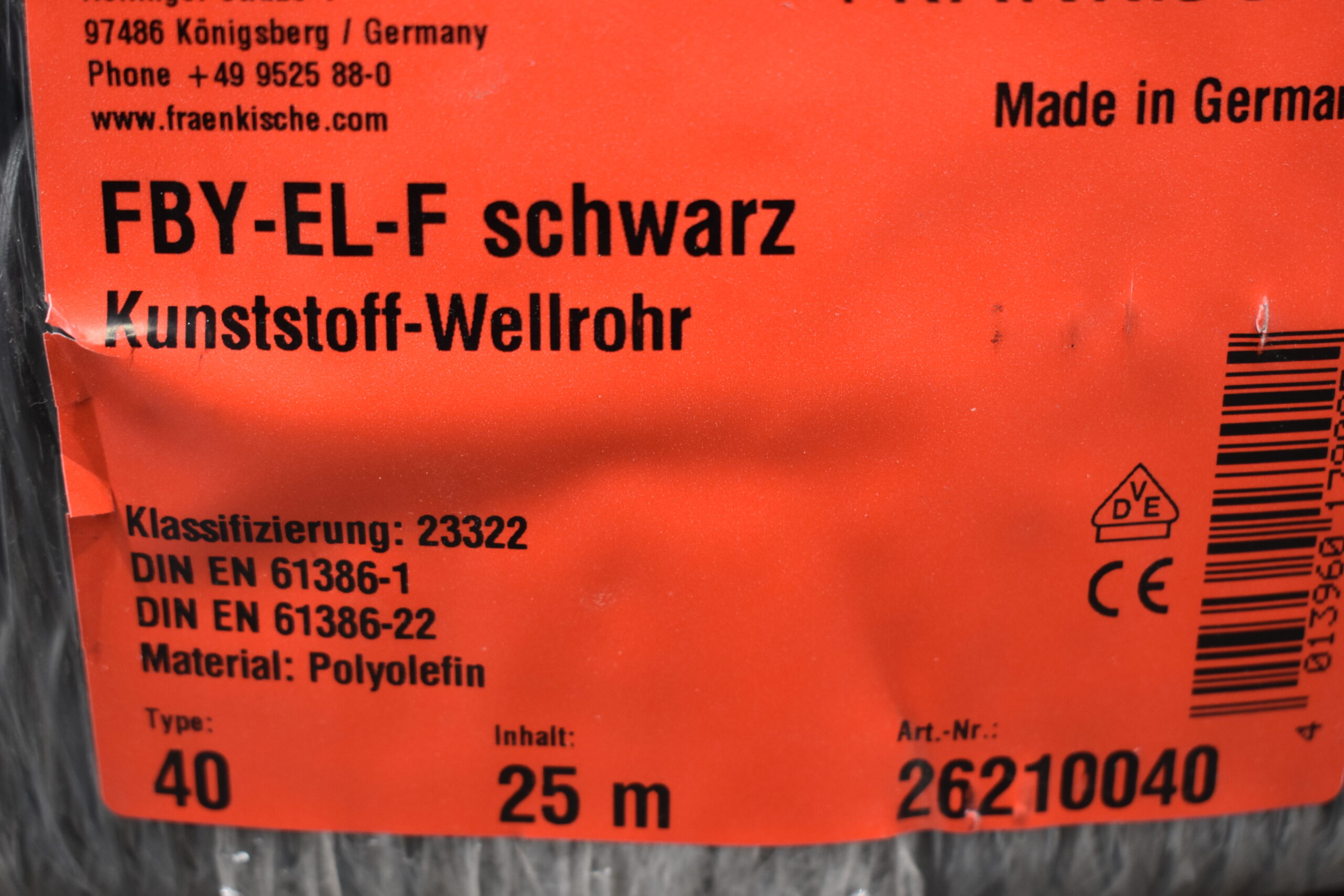 Kunststoff - Wellrohr / Leerrohr; DN40x35mm – Bild 4
