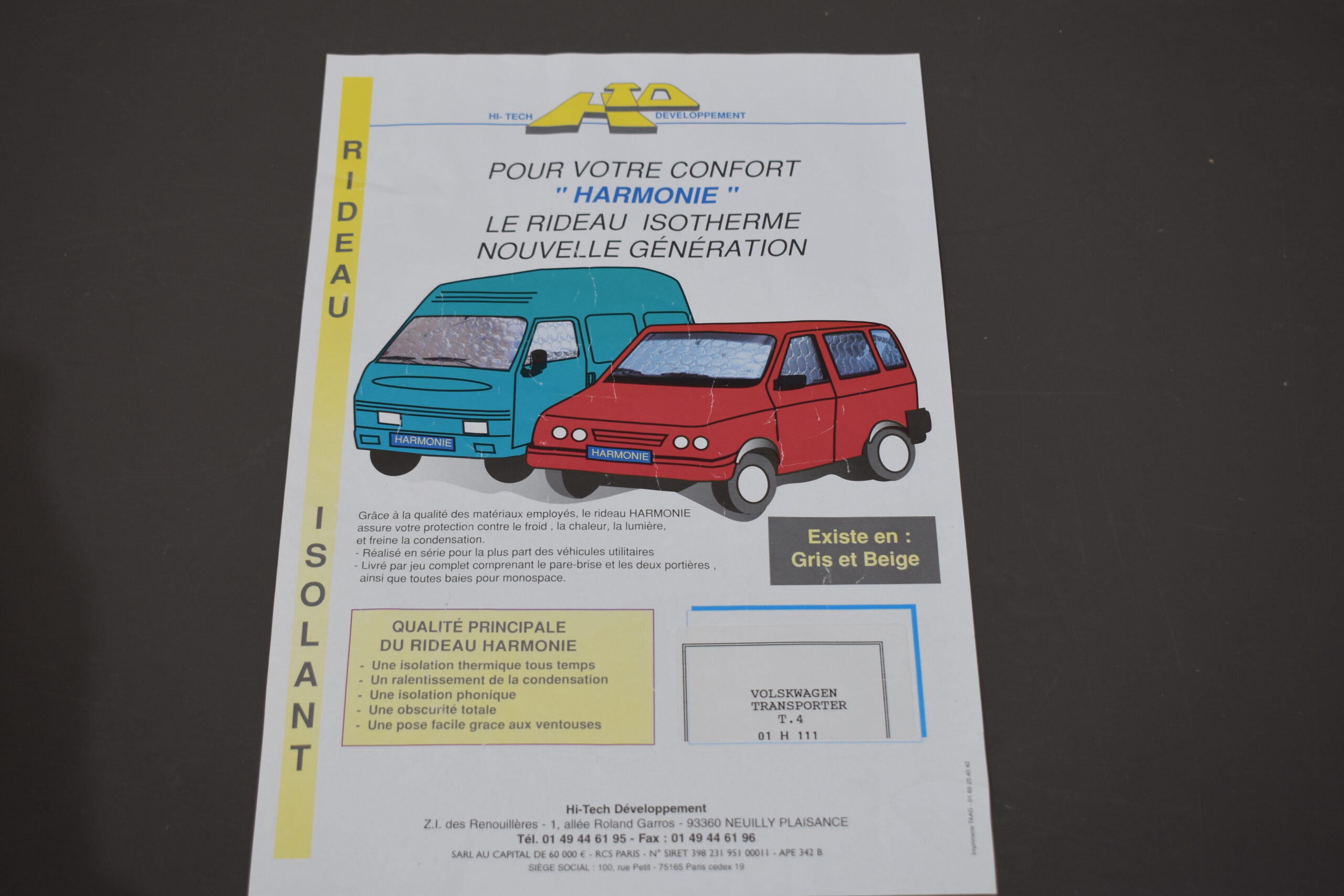 Thermomatte - Set für VW T4; creme – Bild 11