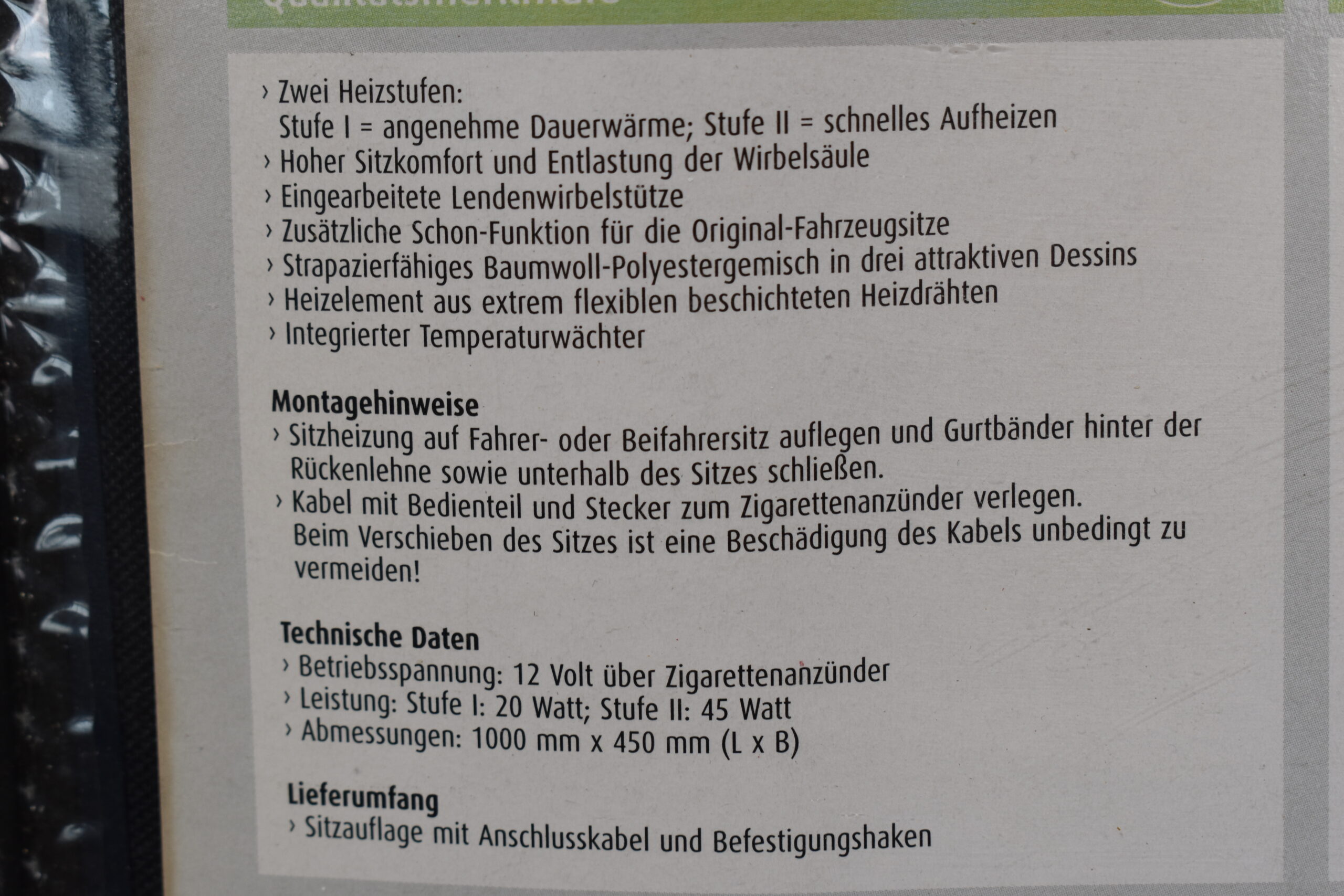 Waeco Beheizbare Sitzauflage; 12 V – Bild 13