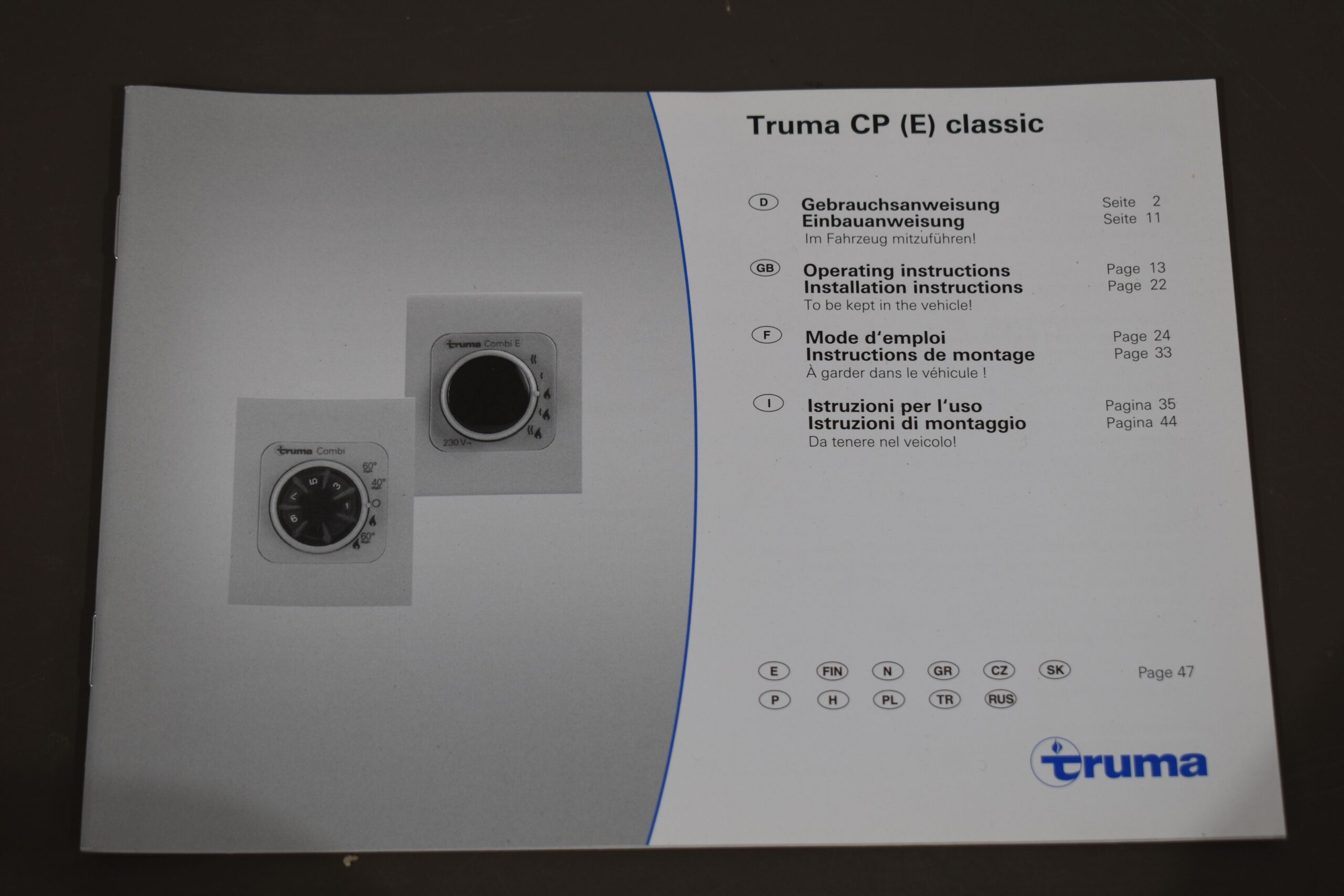 Truma Bedienteil CP Classic Combi E – Bild 5