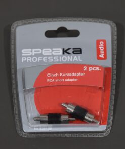 Alternative view of Speaka Professional 2x Chinch Kurzadapter