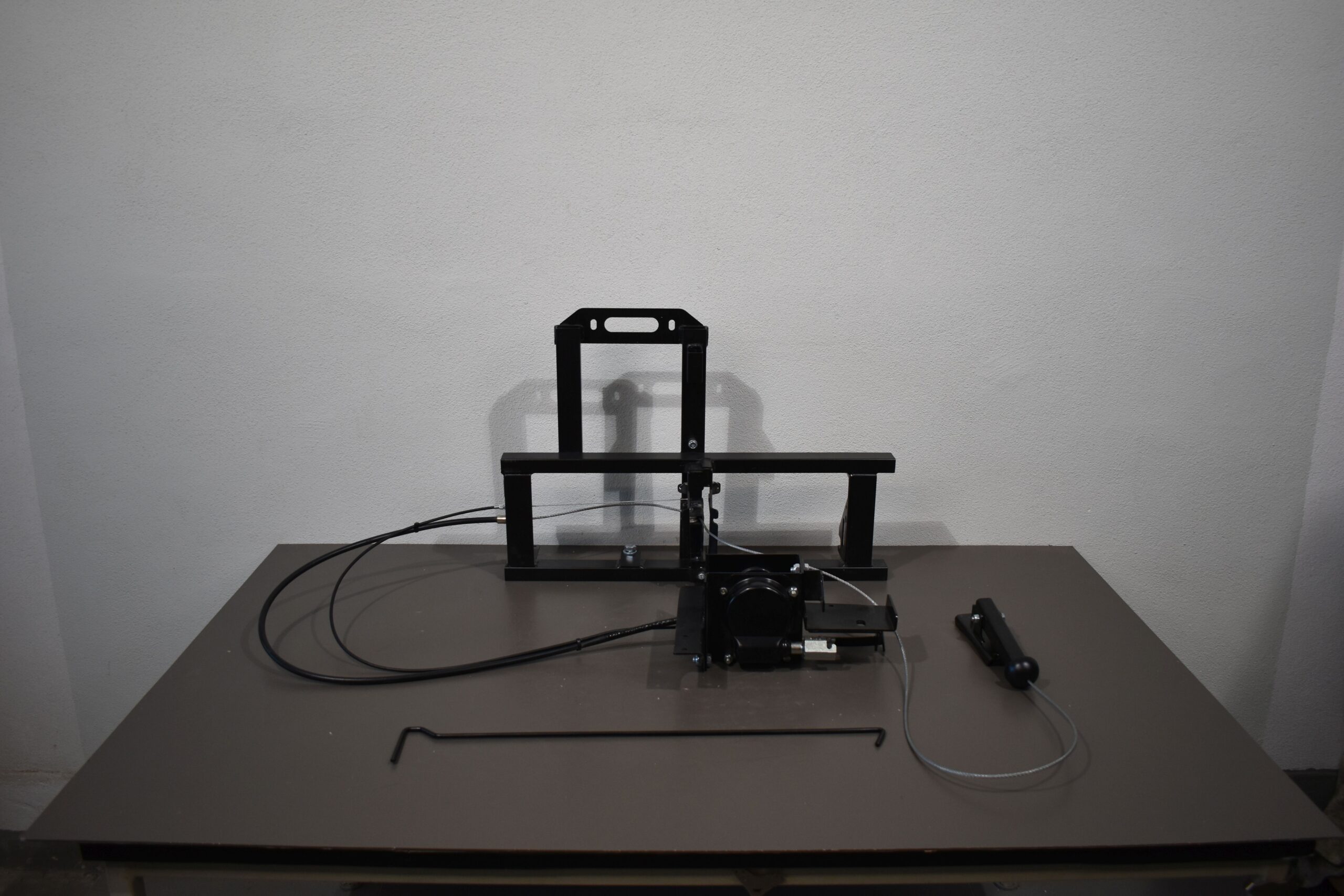 Reserverad Halterung mit Seilzug