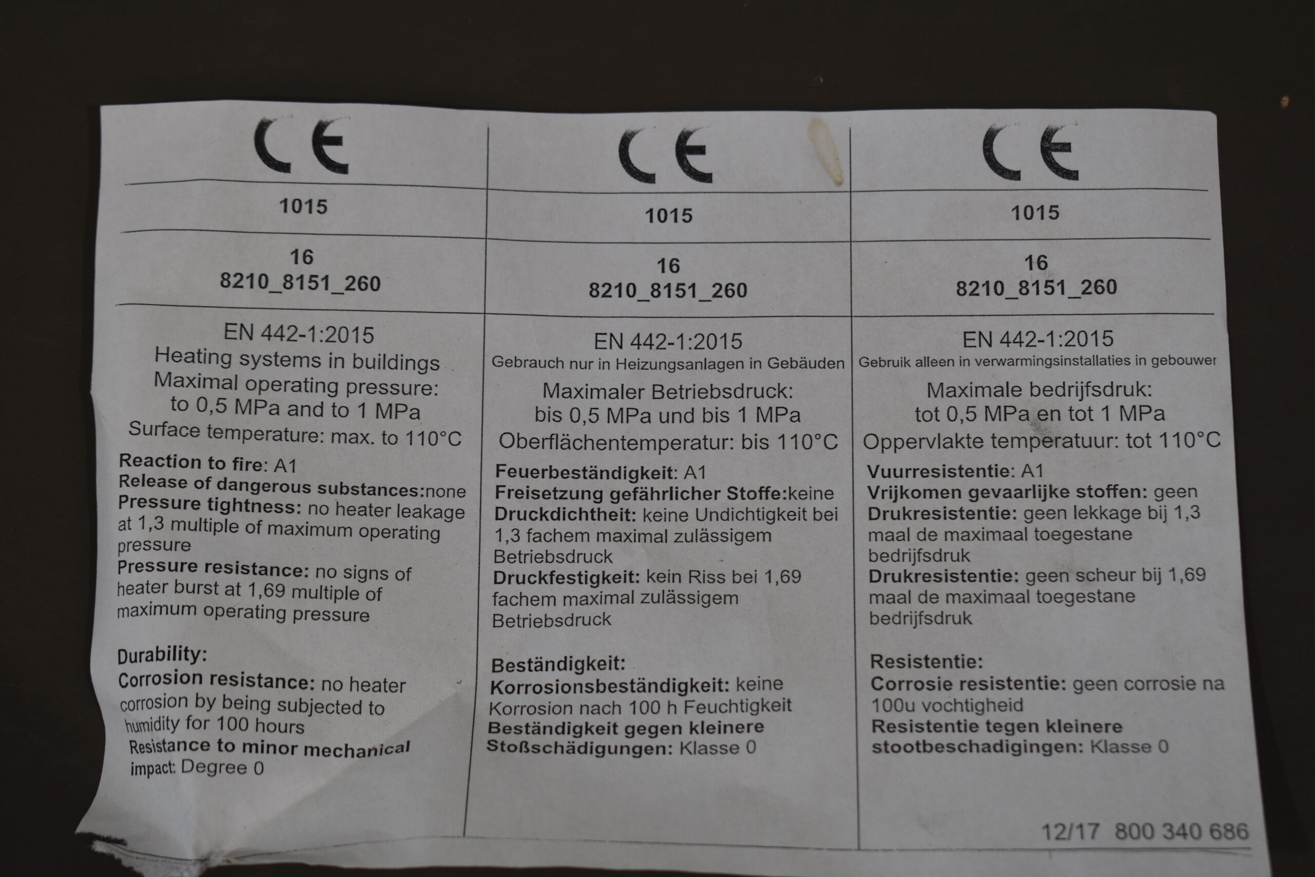 Heizkörper Wohnmobil Sebastian S-1904215; 730x400mm – Bild 6
