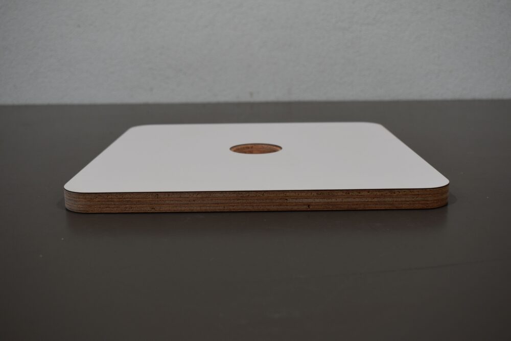 Holzabdeckung weiß: 299x299mm – Bild 3
