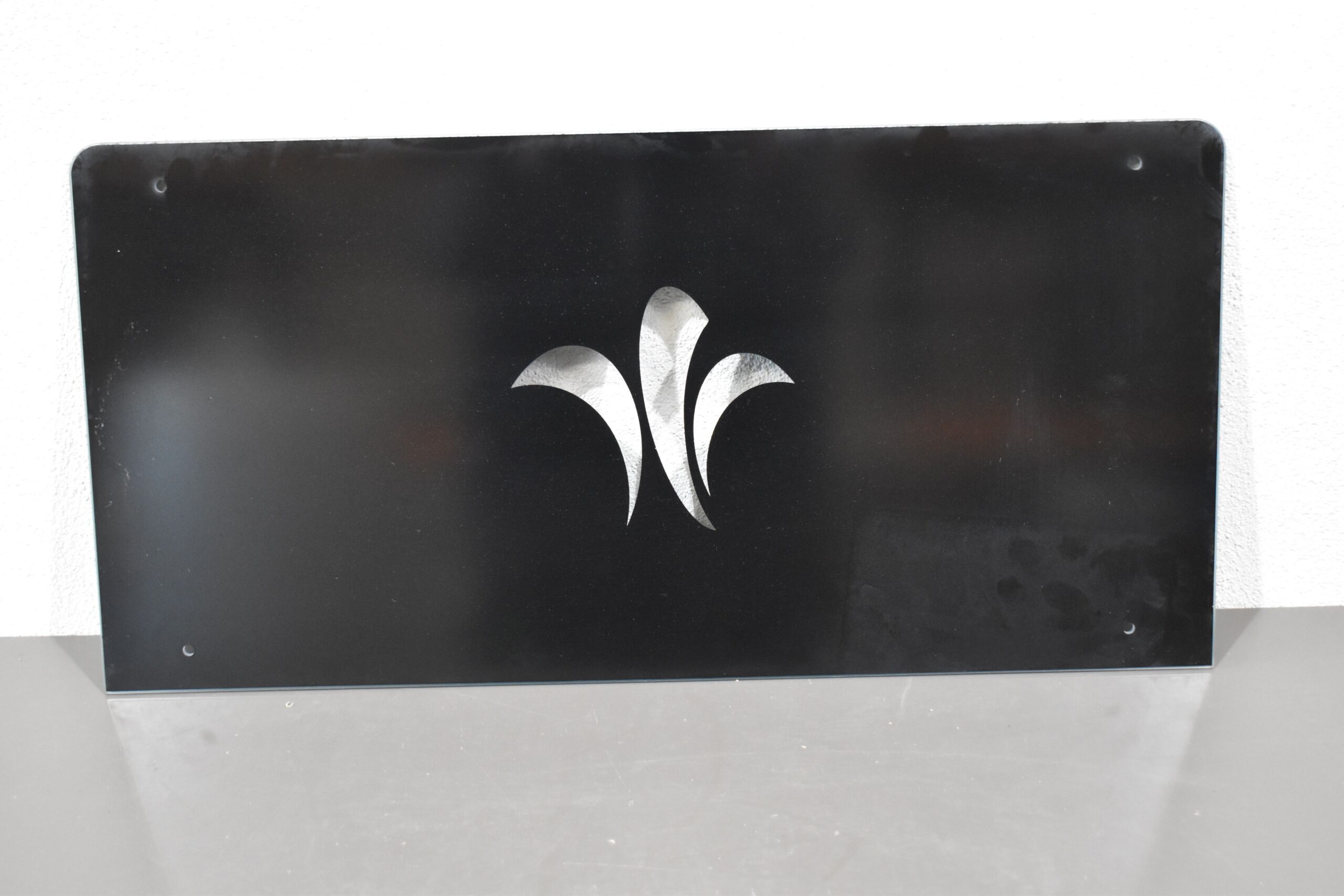 Niesmann und Bischoff Glas-Spritzschutz mit Lilie; schwarz: 250x505mm – Bild 6