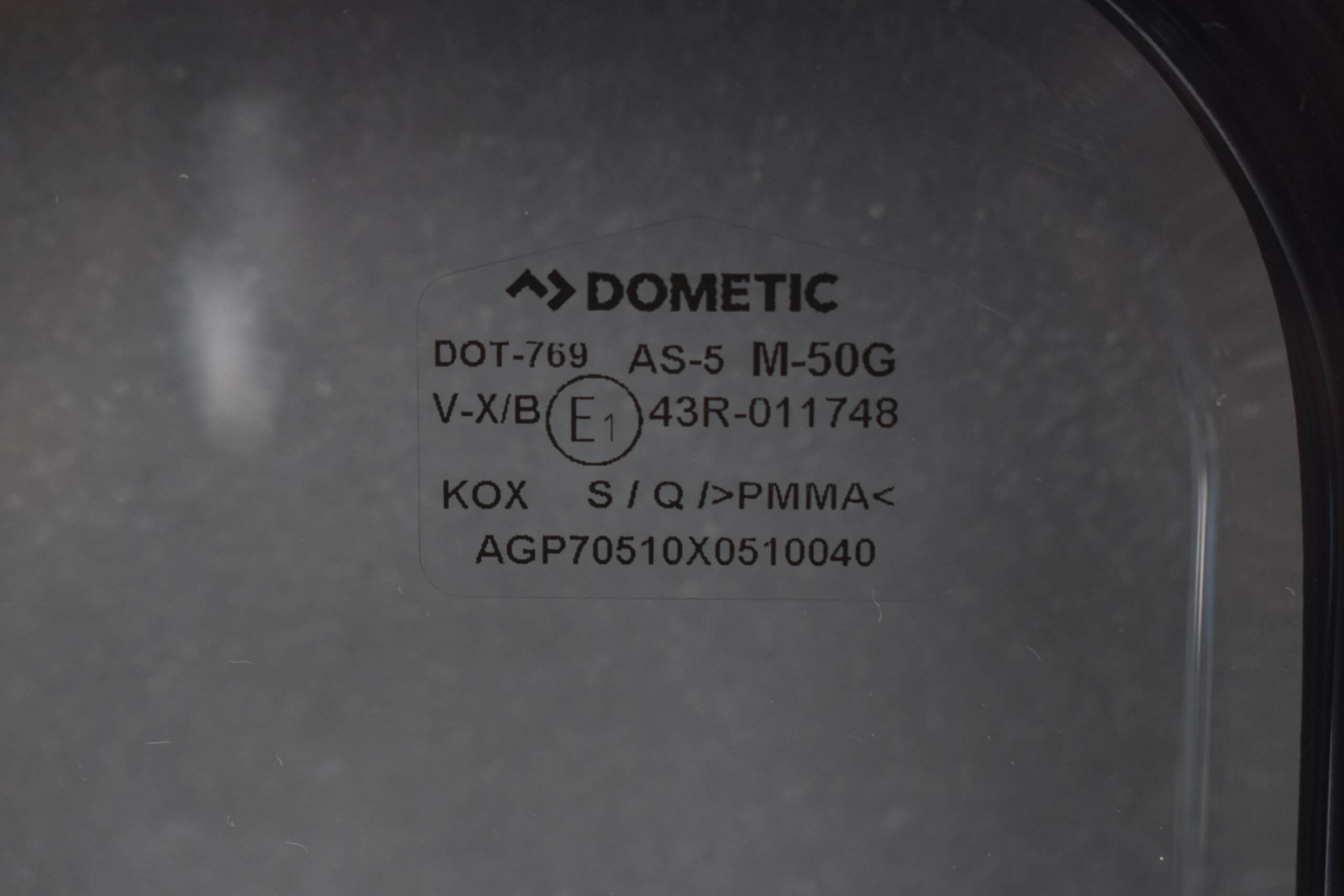 Dometic S7 P Fenster; feststehend 510x510; schwarz – Bild 3