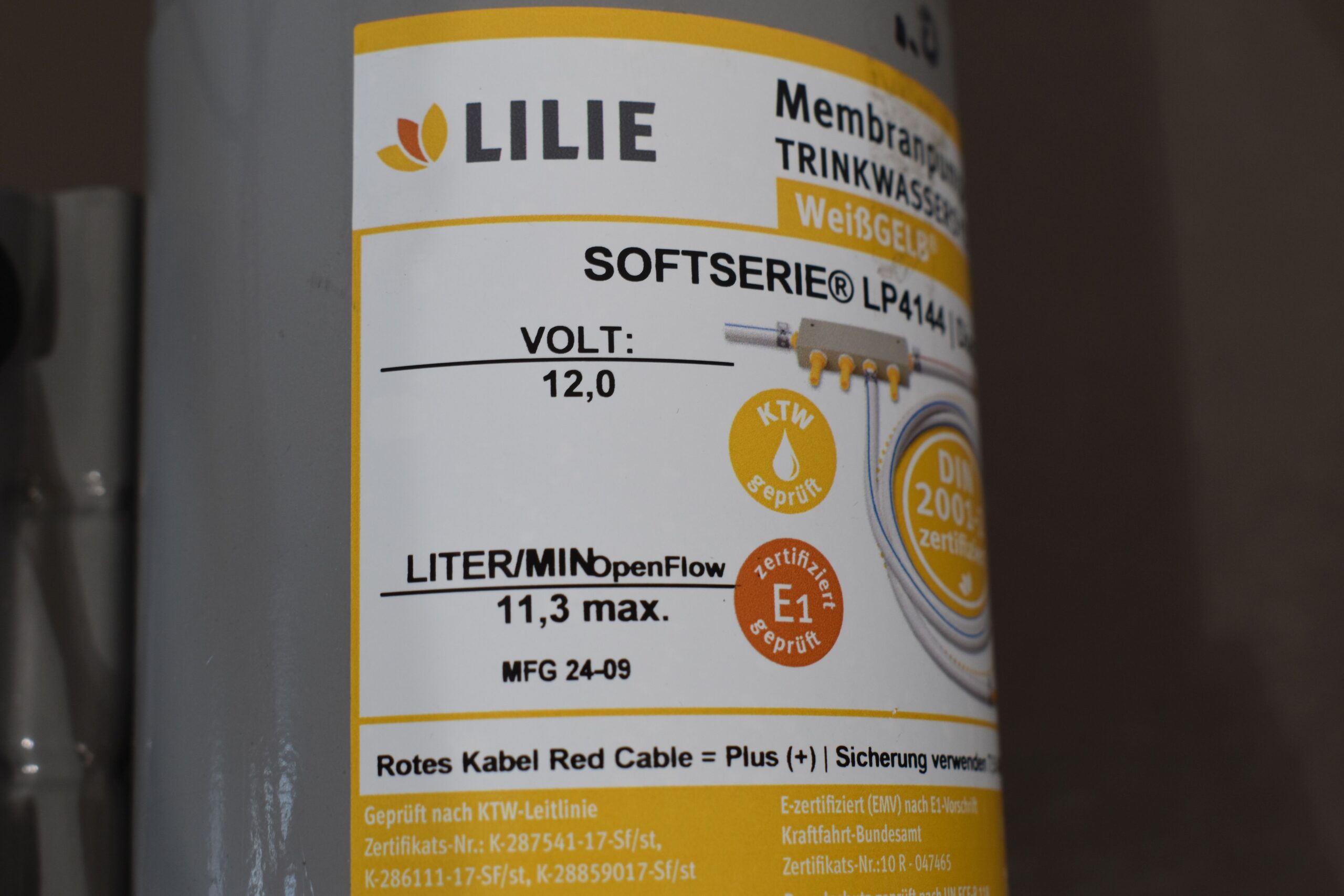 Lilie Membranpumpe Trinkwassersystem Softserie LP4144 – Bild 4
