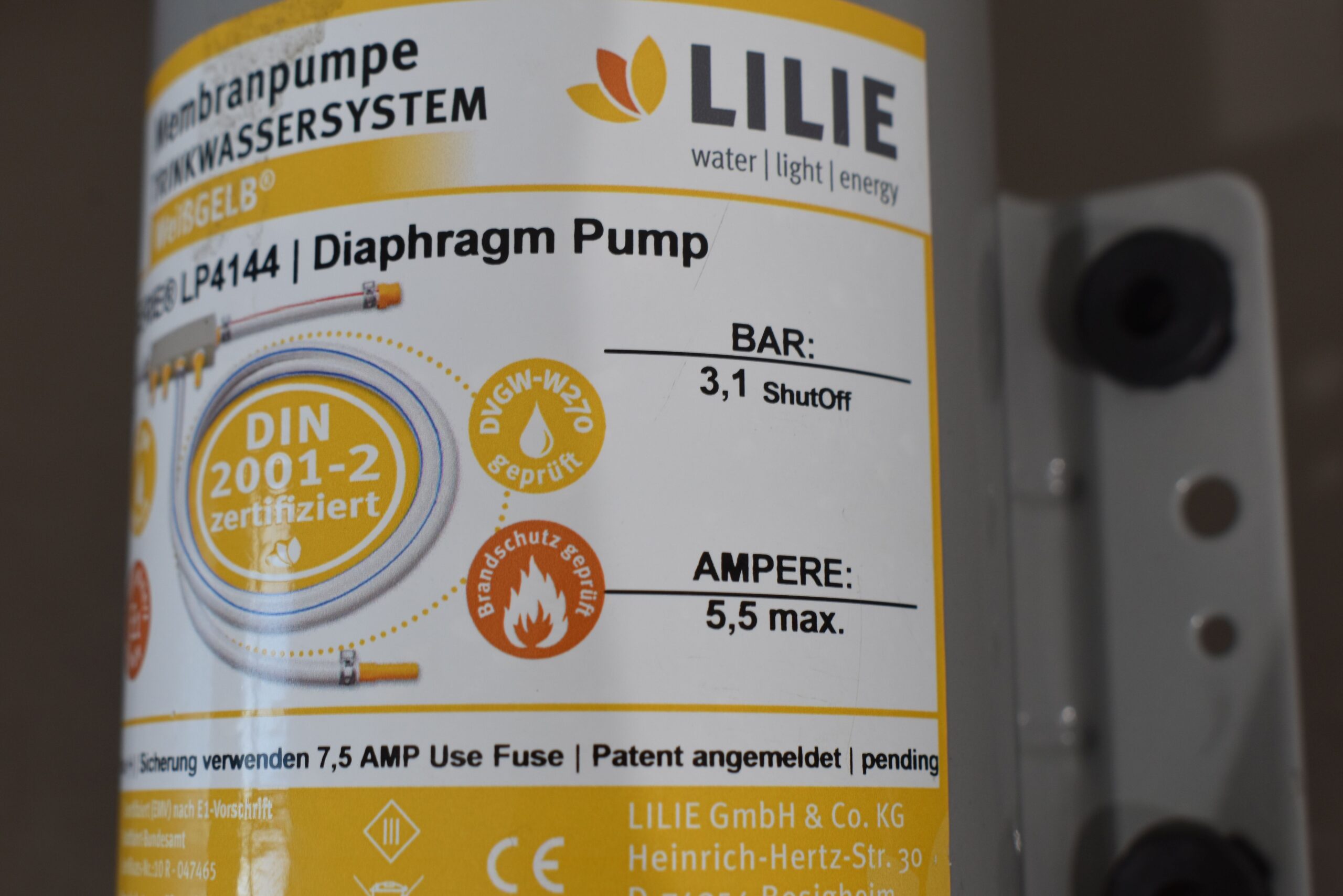 Lilie Membranpumpe Trinkwassersystem Softserie LP4144 – Bild 5
