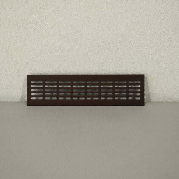 Belüftungsgitter / Stegblech dunkel braun; 280x65mm