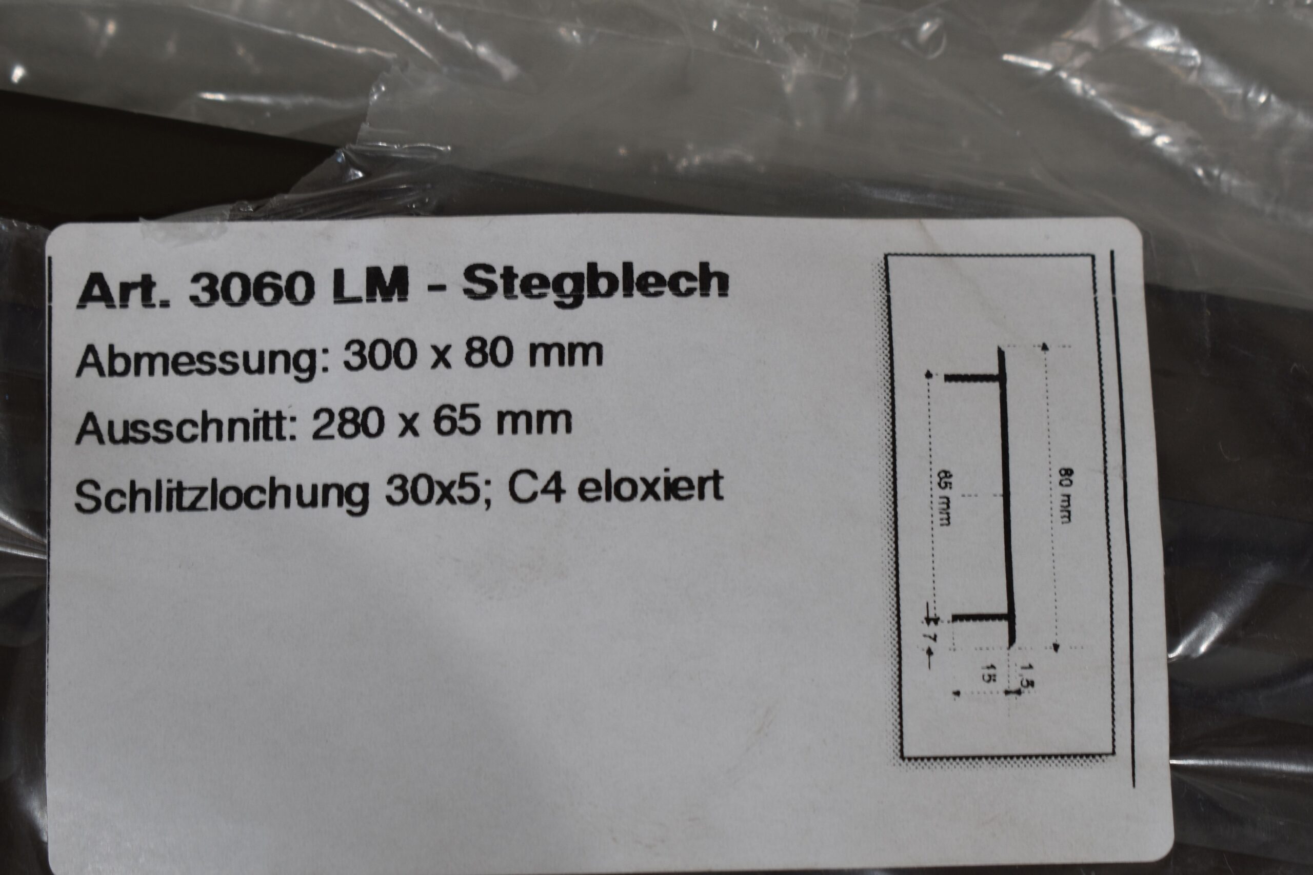 Belüftungsgitter / Stegblech dunkel braun; 280x65mm – Bild 10