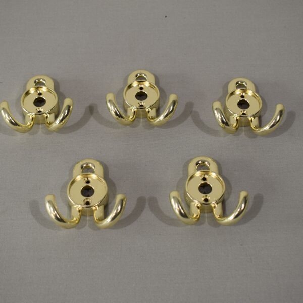 Alternative view of Garderobenhaken / Kleiderhaken 5er-Set; gold