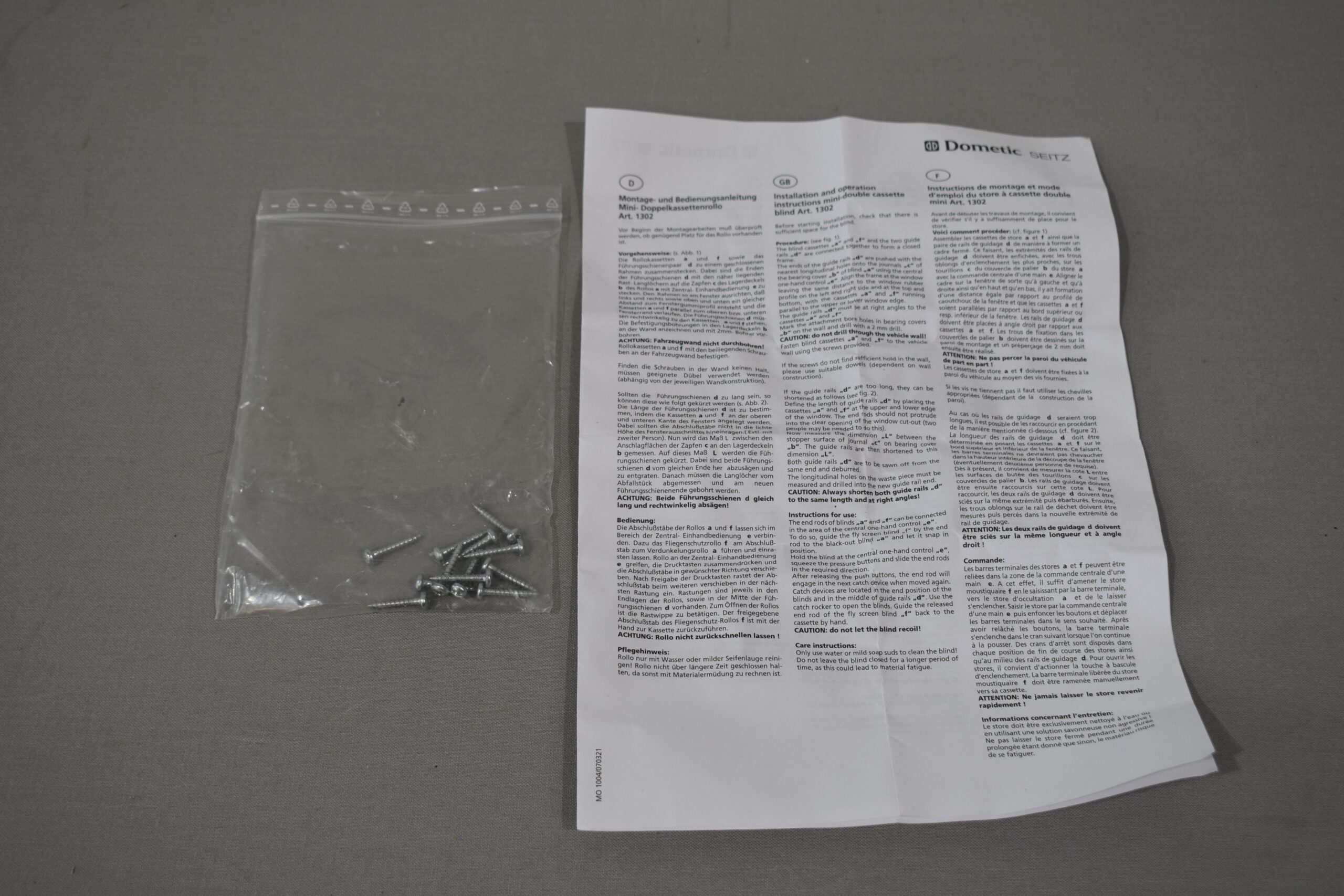 Dometic Seitz Mini Doppelkassetten-Rollo 1330x750mm – Bild 11