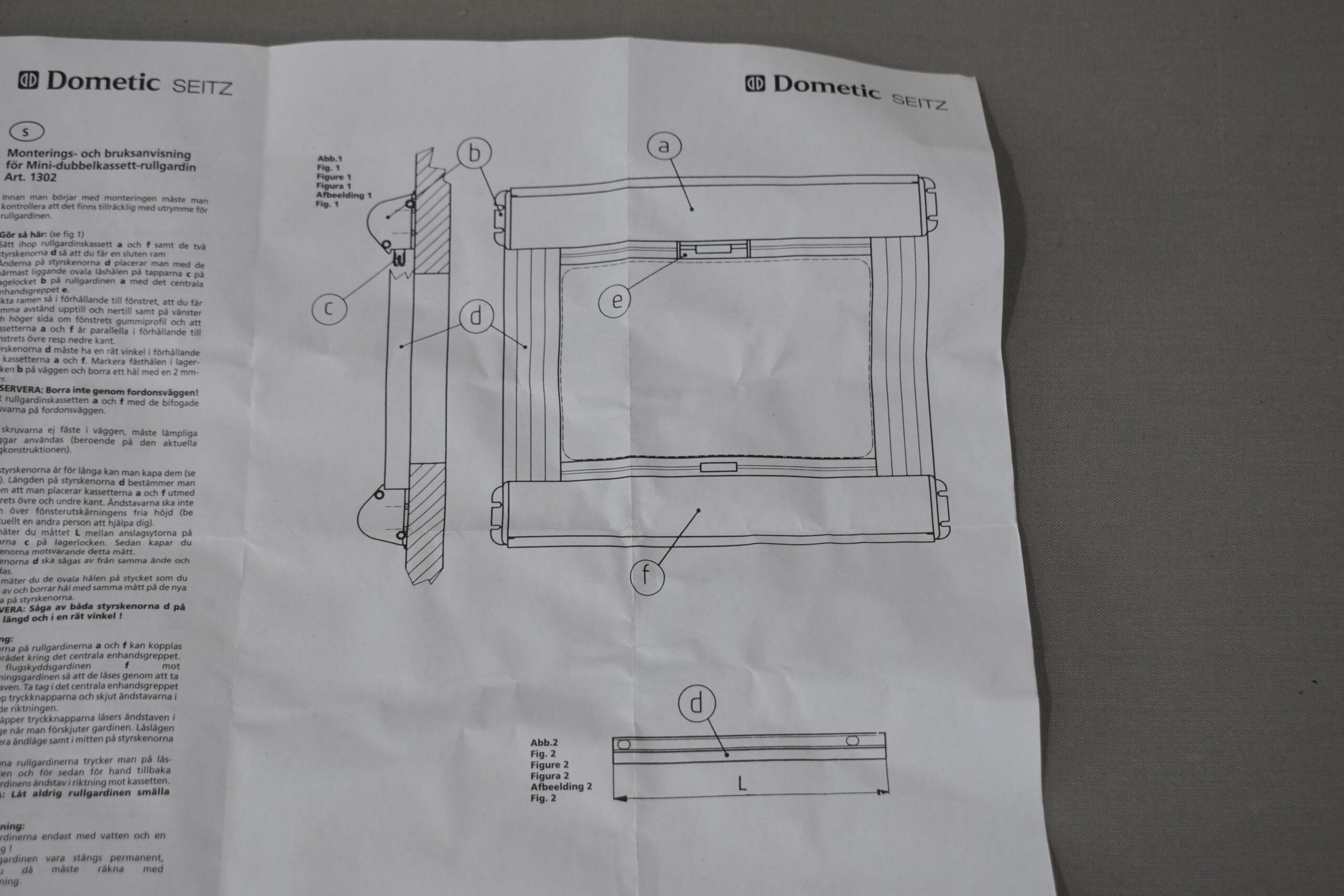 Dometic Seitz Mini Doppelkassetten-Rollo 1330x750mm – Bild 12