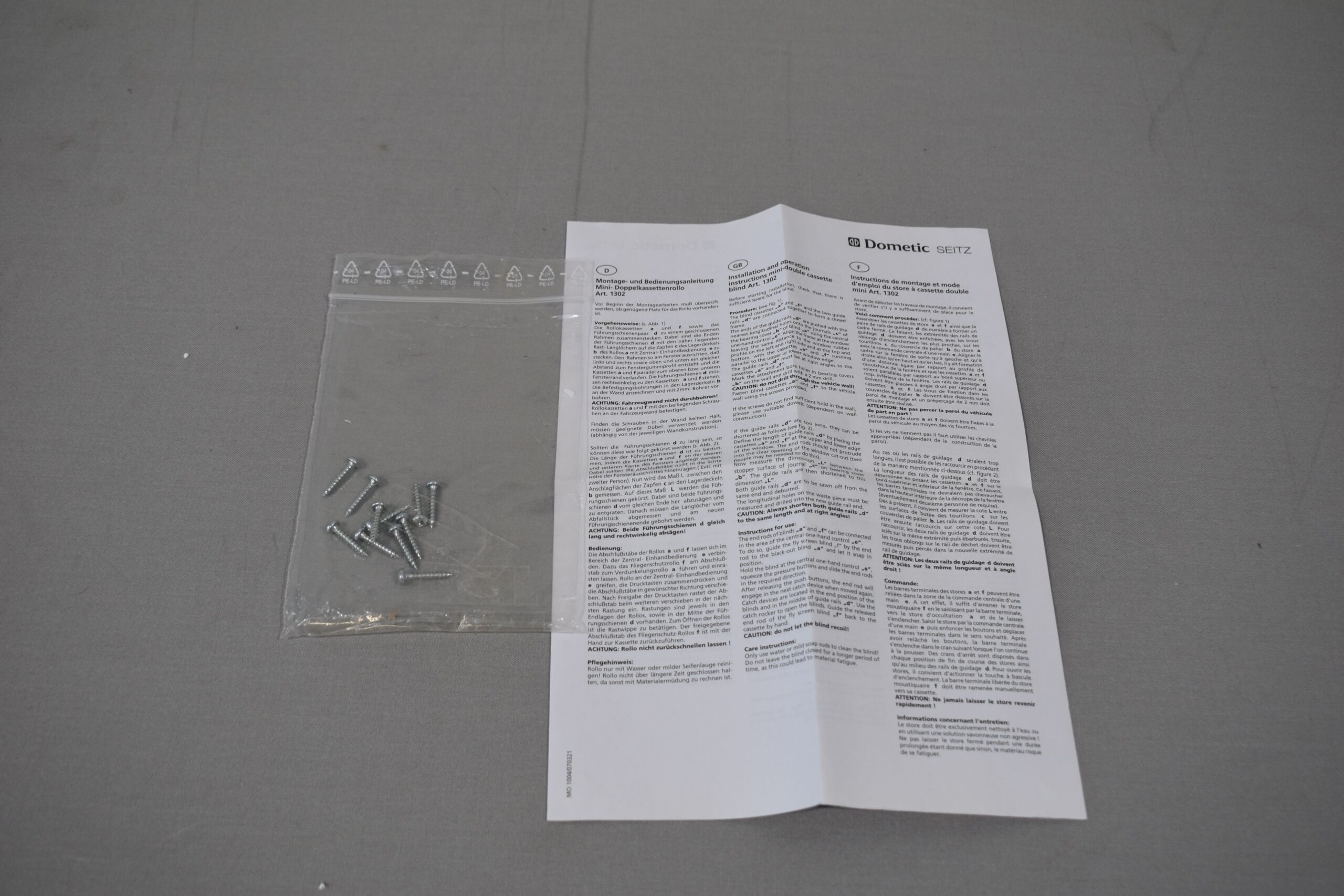 Dometic Seitz Mini Doppelkassetten-Rollo 1430x750mm – Bild 15