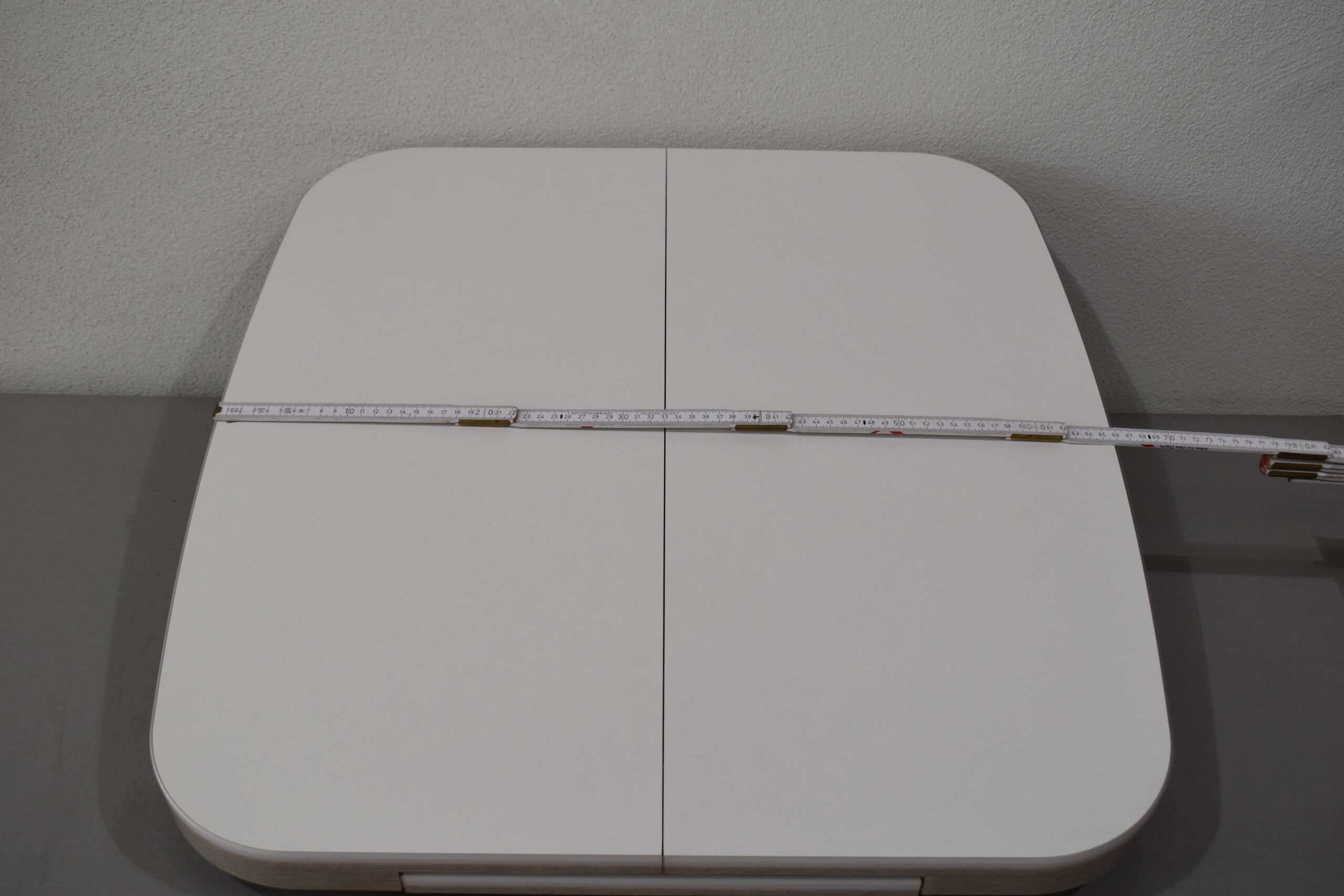 Tischplatte ausziehbar weiß/hell braun; 40x700x660mm – Bild 6