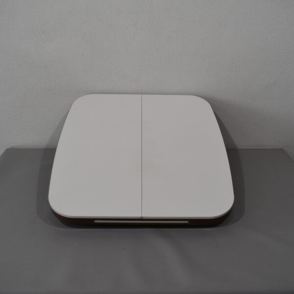 Tischplatte ausziehbar weiß/dunkel braun; 40x700x660mm