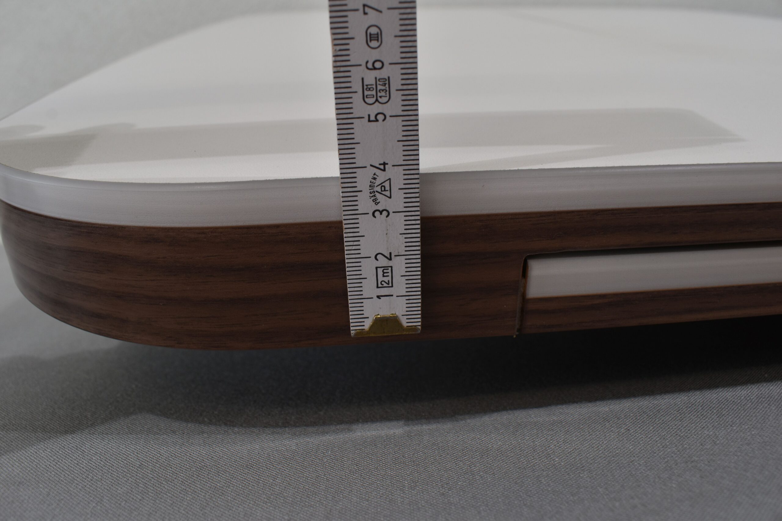 Tischplatte ausziehbar weiß/dunkel braun; 40x700x660mm – Bild 3