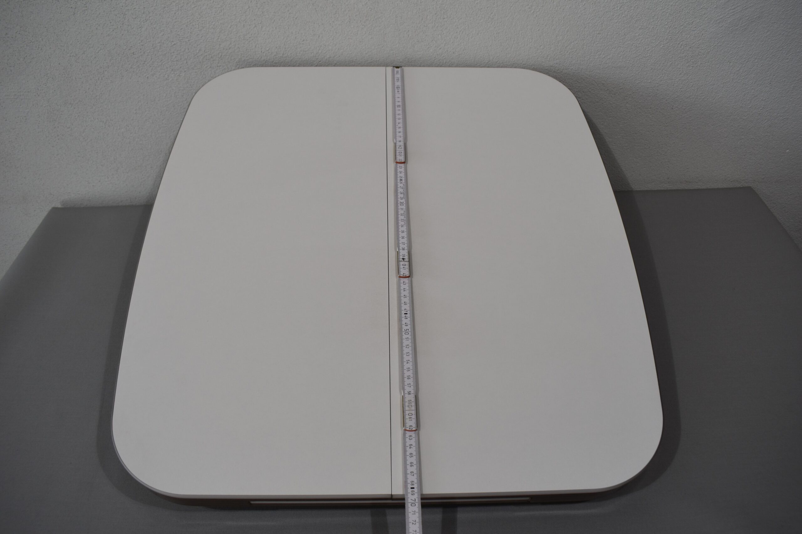 Tischplatte ausziehbar weiß/dunkel braun; 40x700x660mm – Bild 4