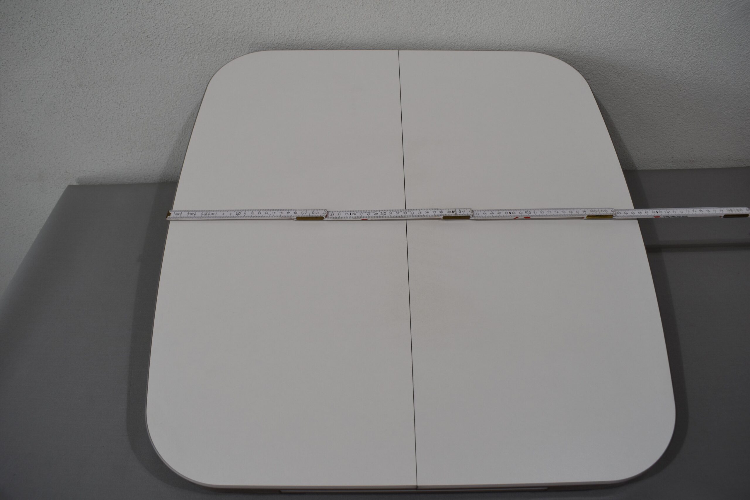 Tischplatte ausziehbar weiß/dunkel braun; 40x700x660mm – Bild 6