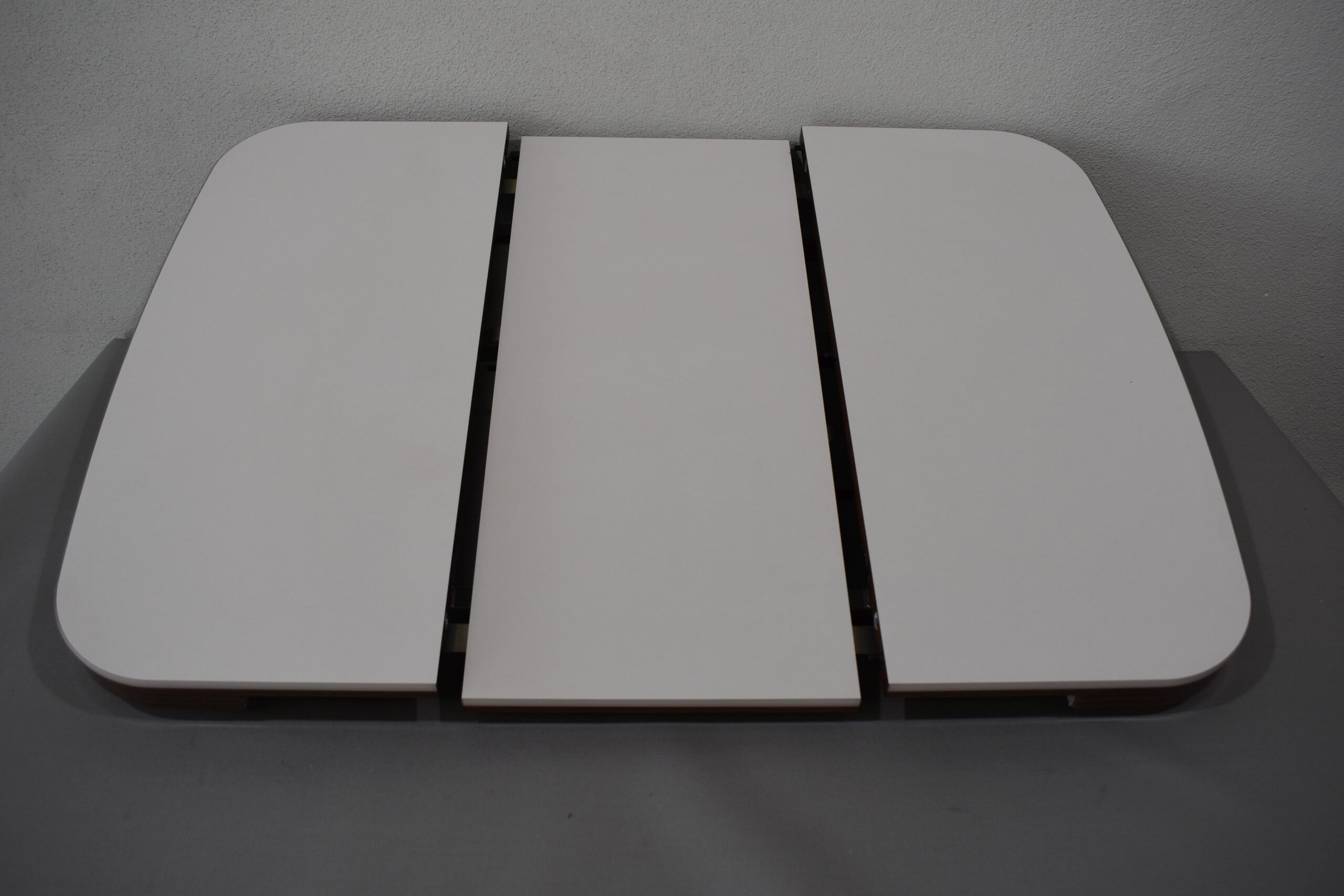 Tischplatte ausziehbar weiß/dunkel braun; 40x700x660mm – Bild 8