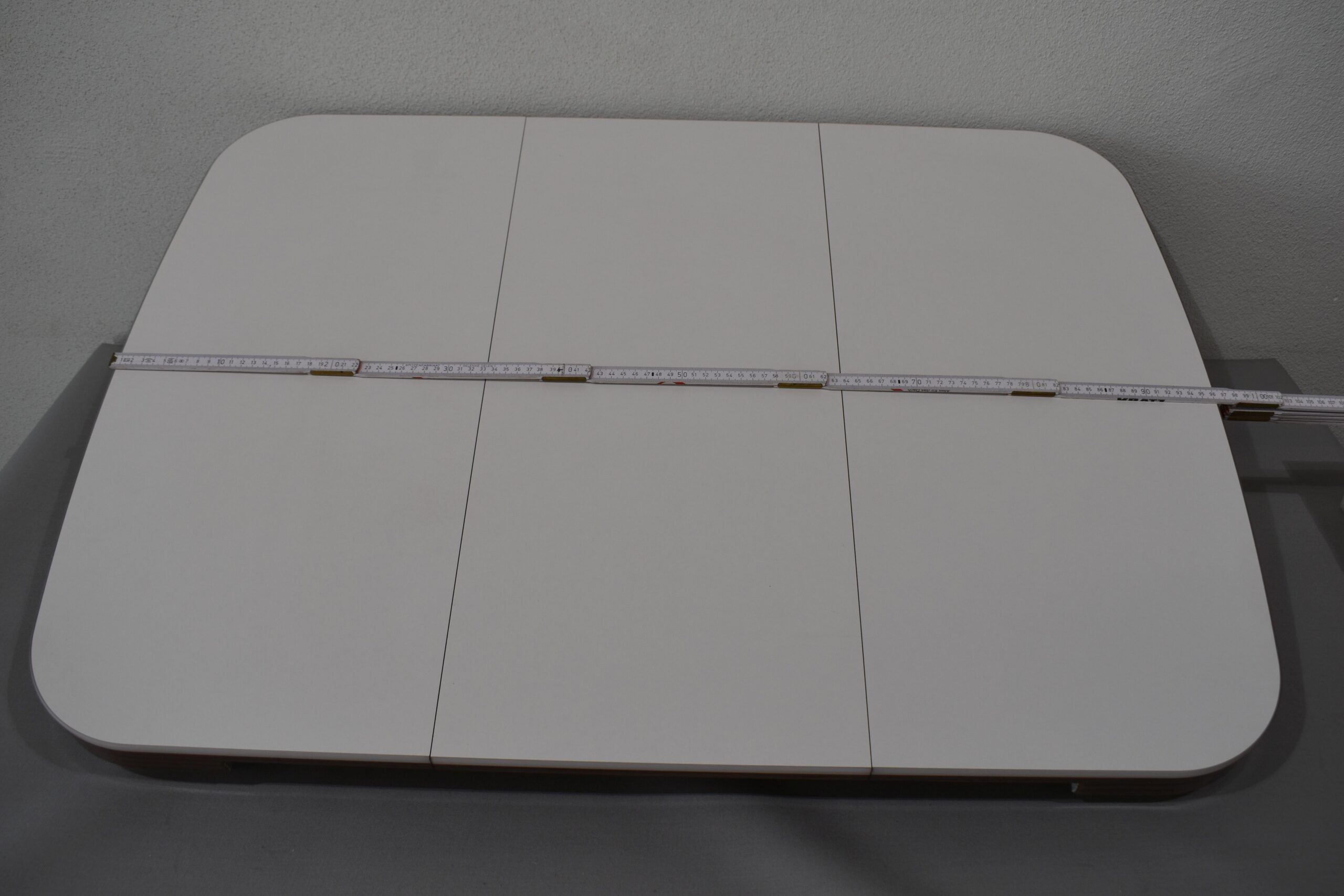 Tischplatte ausziehbar weiß/dunkel braun; 40x700x660mm – Bild 10