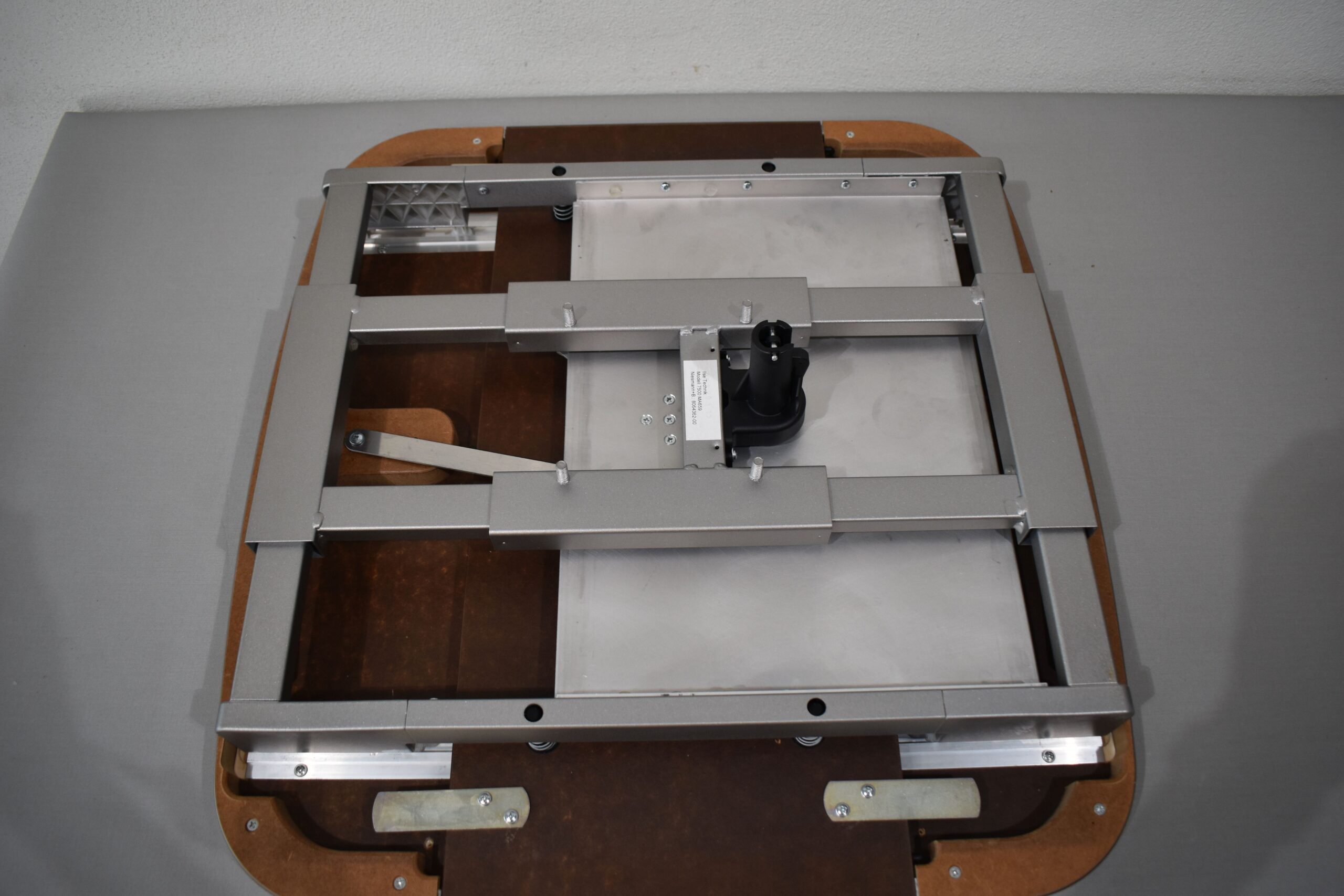 Tischplatte ausziehbar weiß/dunkel braun; 40x700x660mm – Bild 13