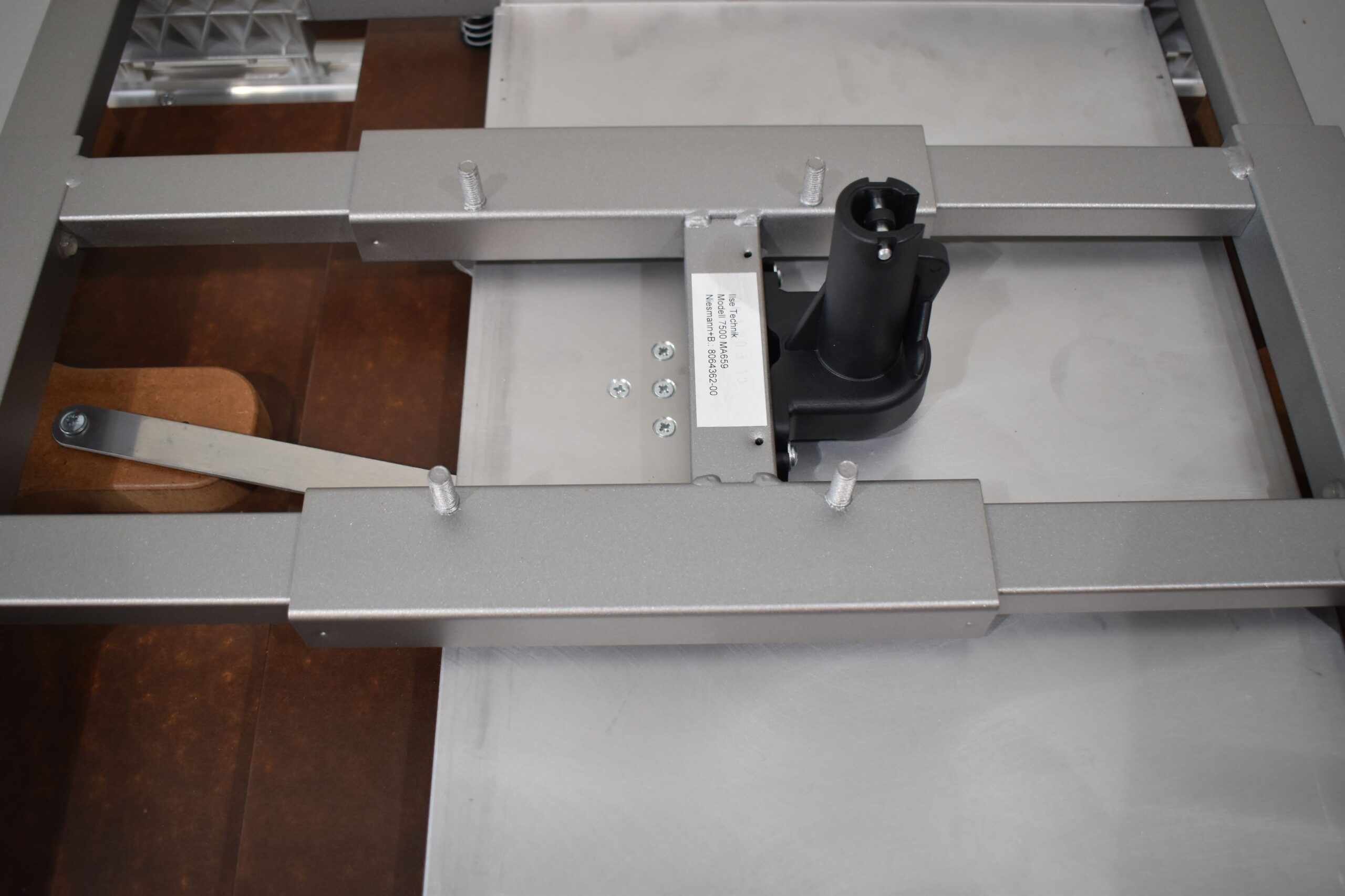 Tischplatte ausziehbar weiß/dunkel braun; 40x700x660mm – Bild 14