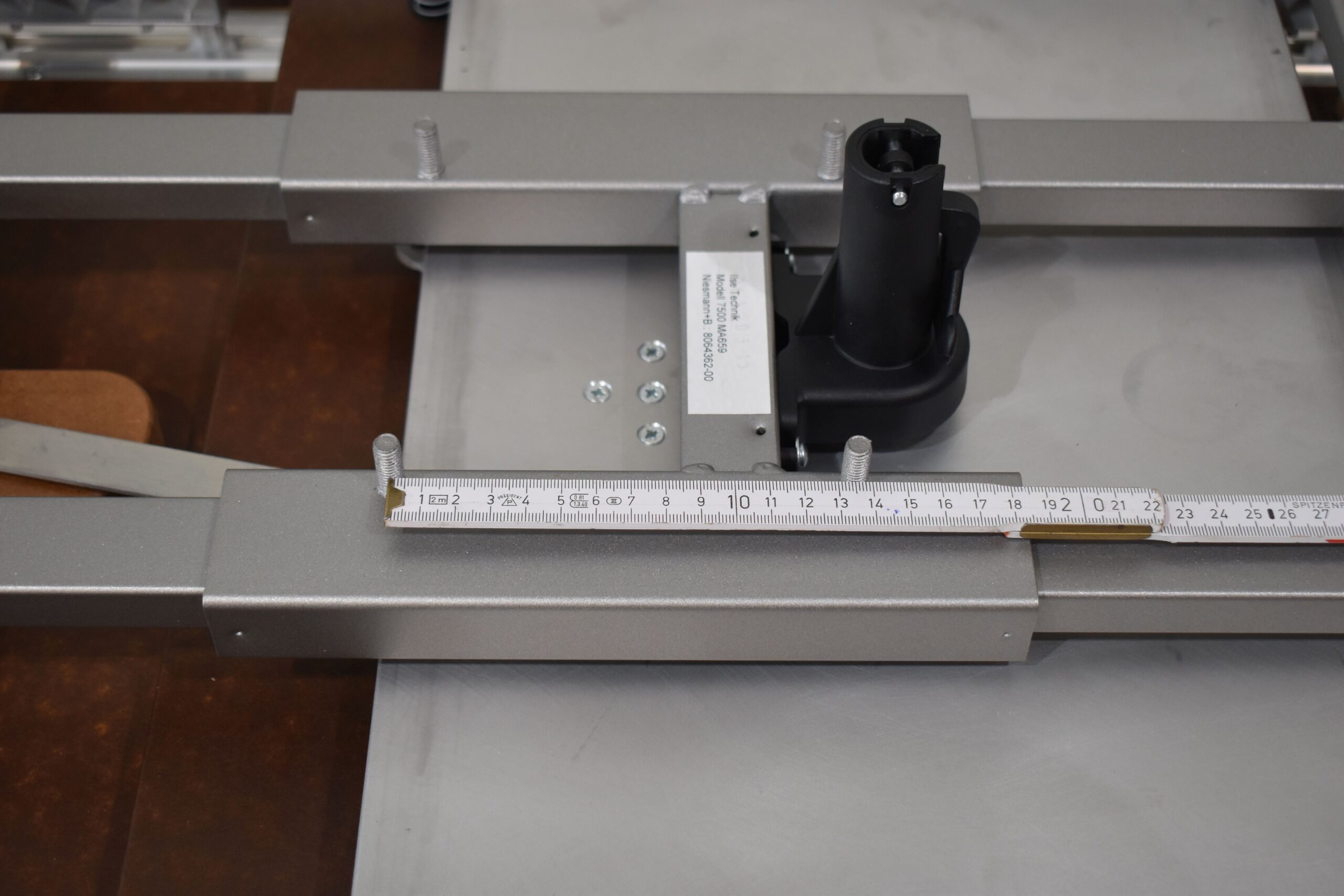 Tischplatte ausziehbar weiß/dunkel braun; 40x700x660mm – Bild 15
