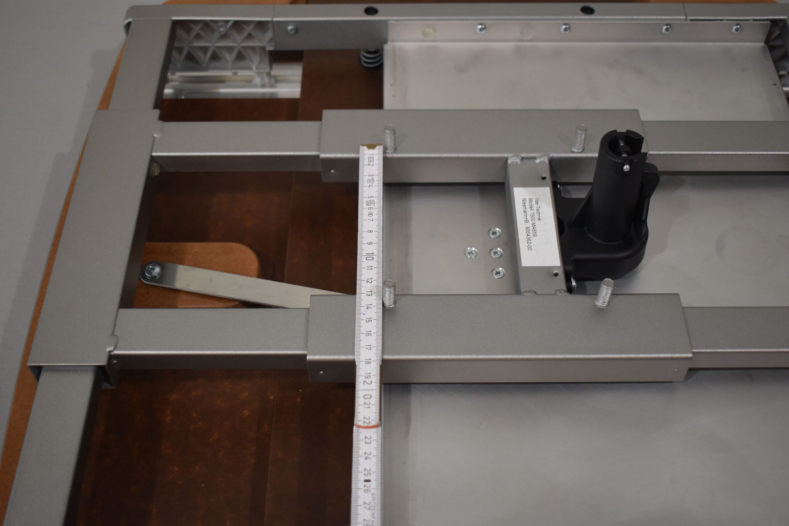 Tischplatte ausziehbar weiß/dunkel braun; 40x700x660mm – Bild 17