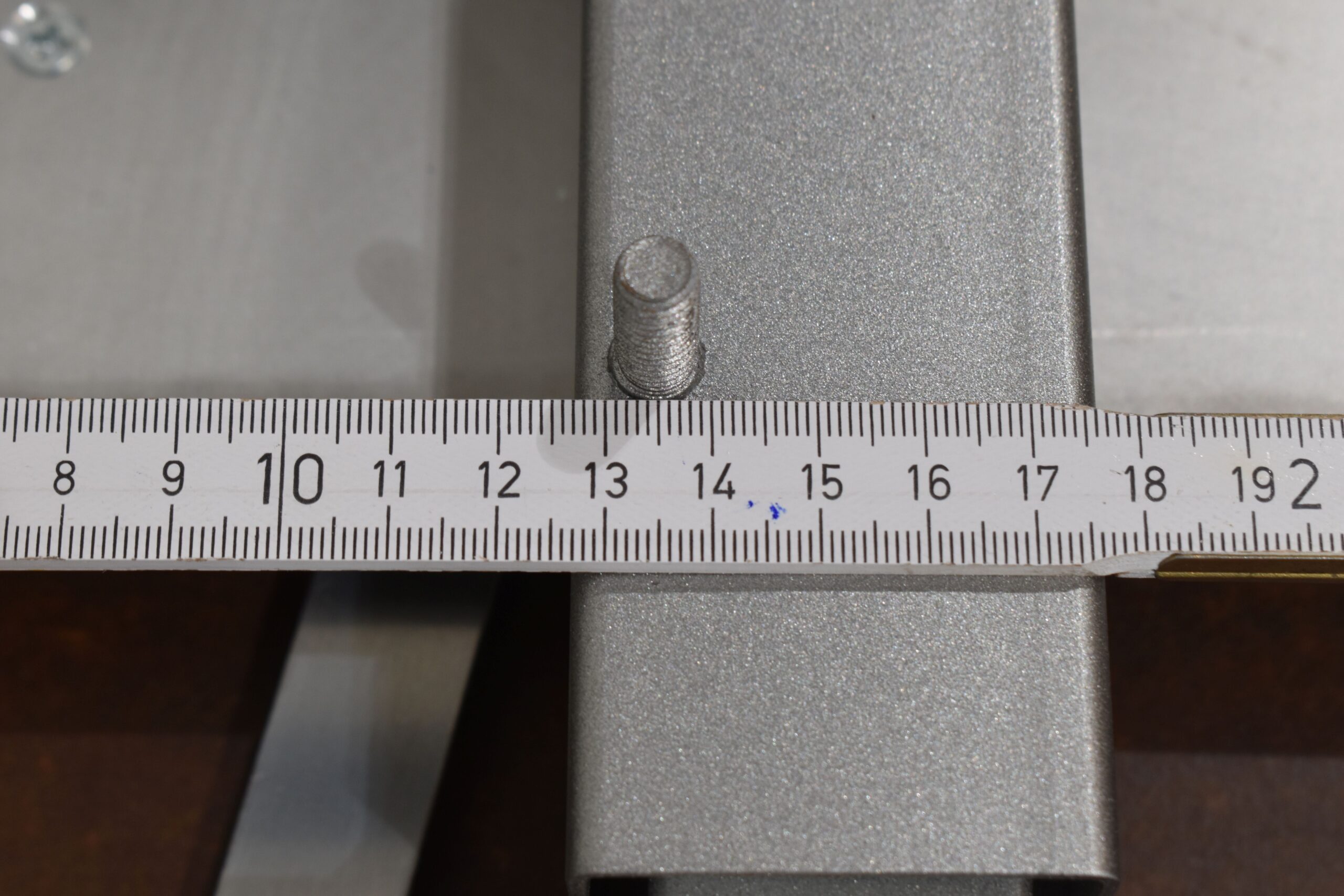 Tischplatte ausziehbar weiß/dunkel braun; 40x700x660mm – Bild 18