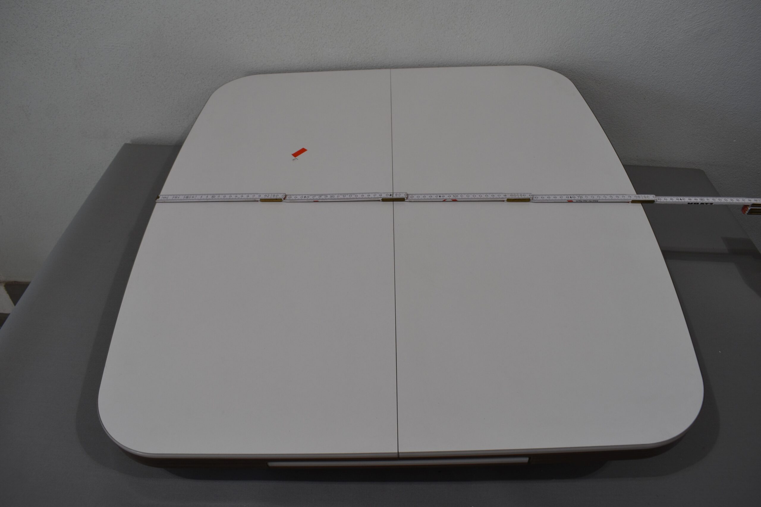 Tischplatte 40x870x800mm; weiß/dunkel braun – Bild 6