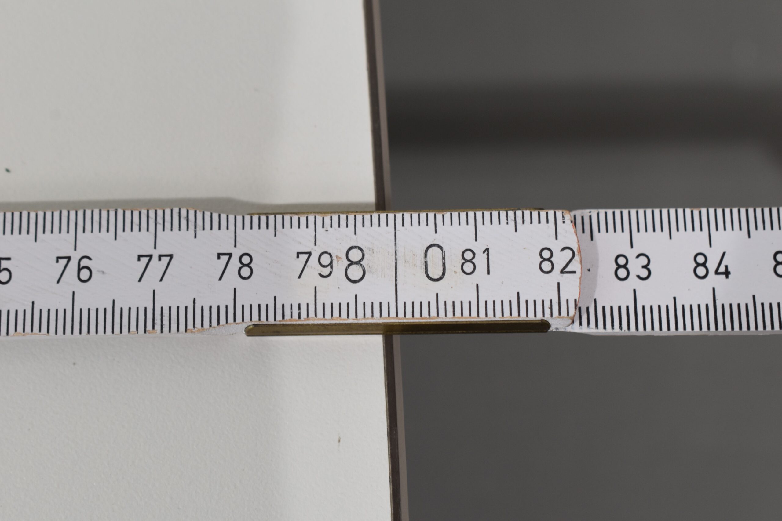 Tischplatte 40x870x800mm; weiß/dunkel braun – Bild 7